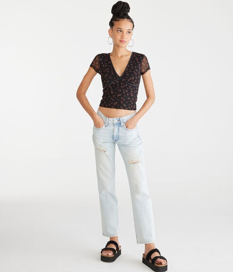 Mid-Rise Straight Ankle Jean Mid-Rise Straight Ankle Jean