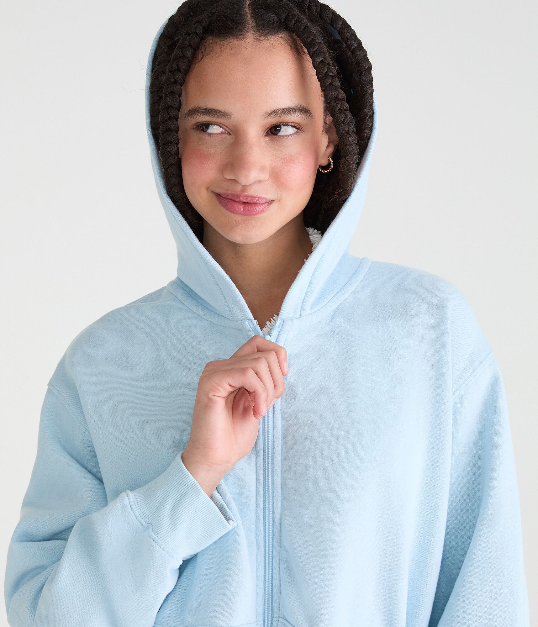 Cloud Soft Oversized Full-Zip Hoodie