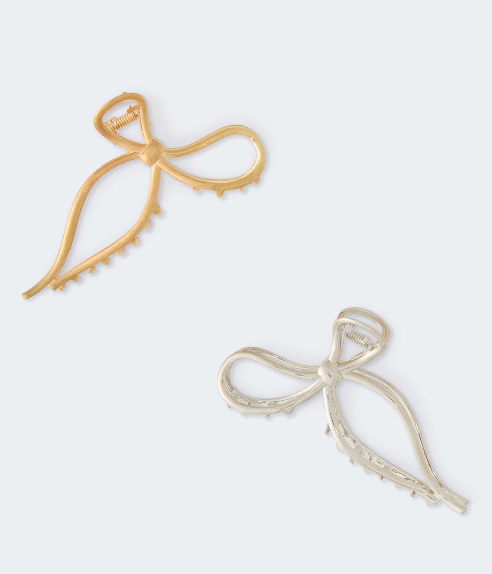 Metal Bow Hair Clip 2-Pack