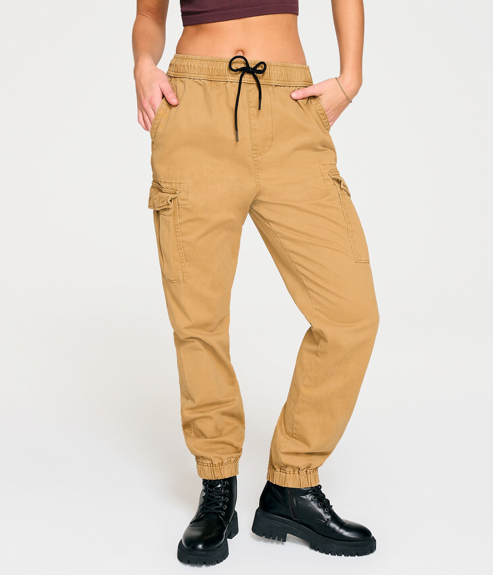 Twill Cargo Joggers