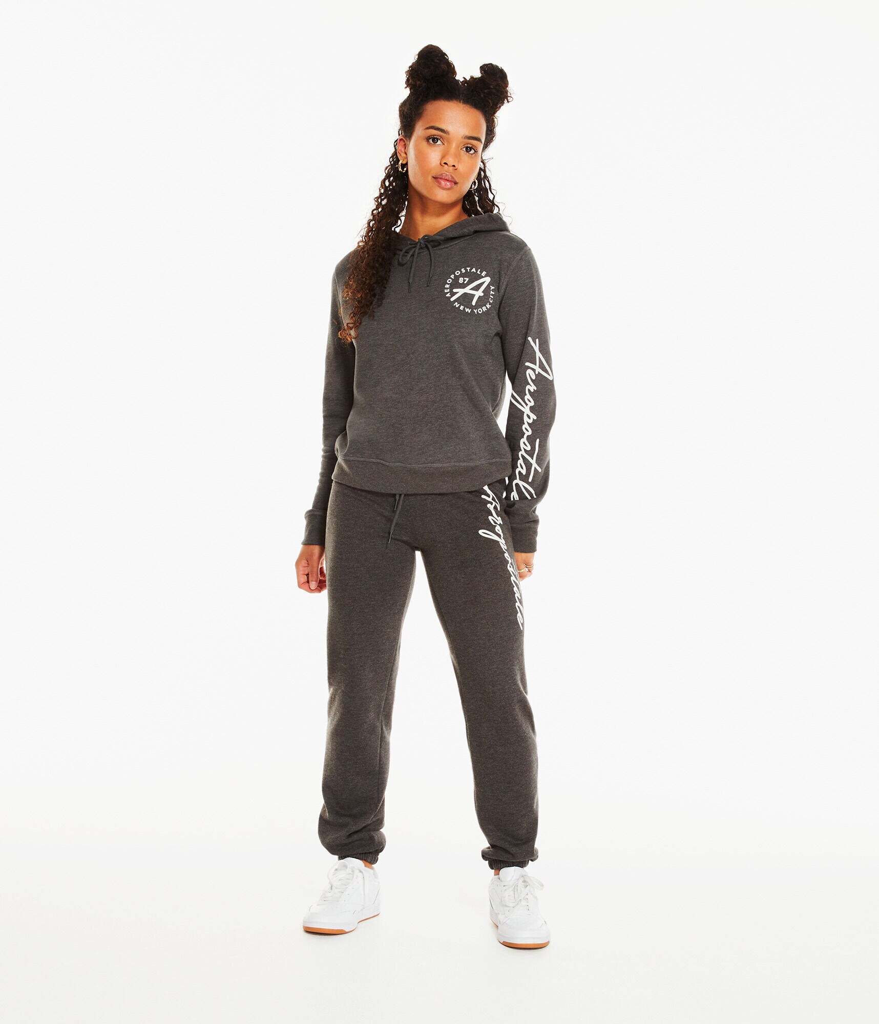 Aeropostale Circle Letter Pullover Hoodie