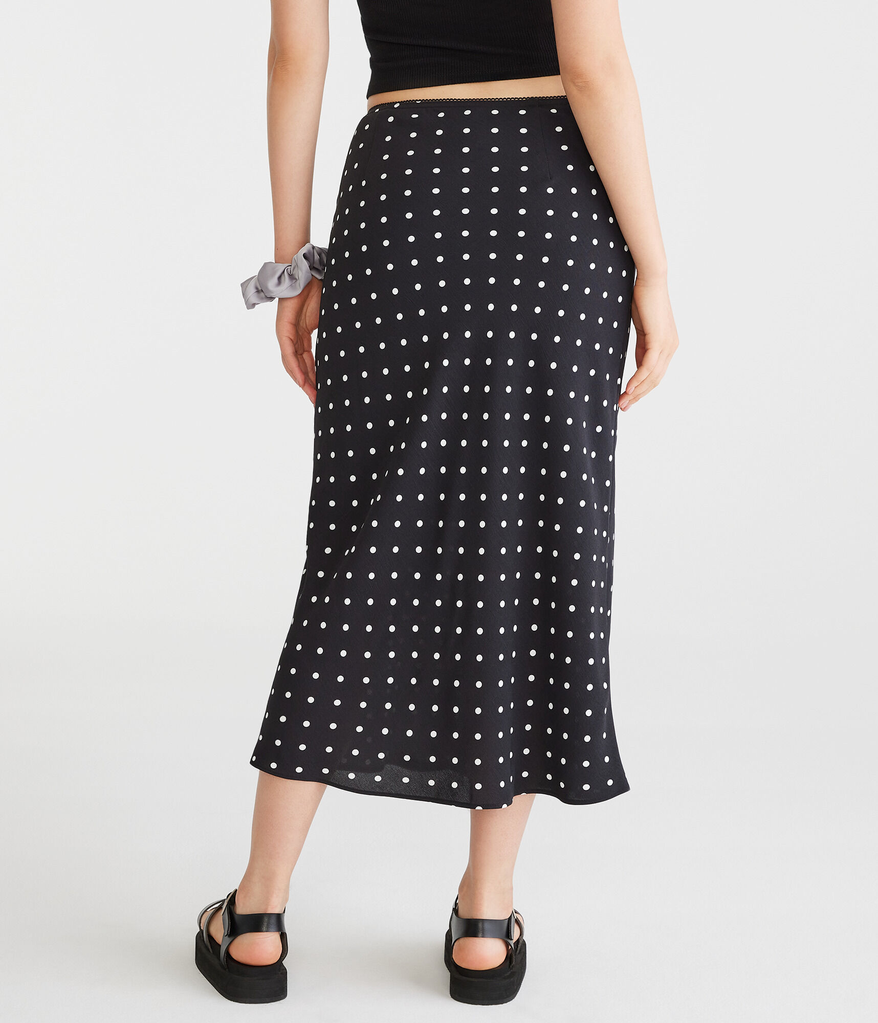 Polka Dot Midi Skirt