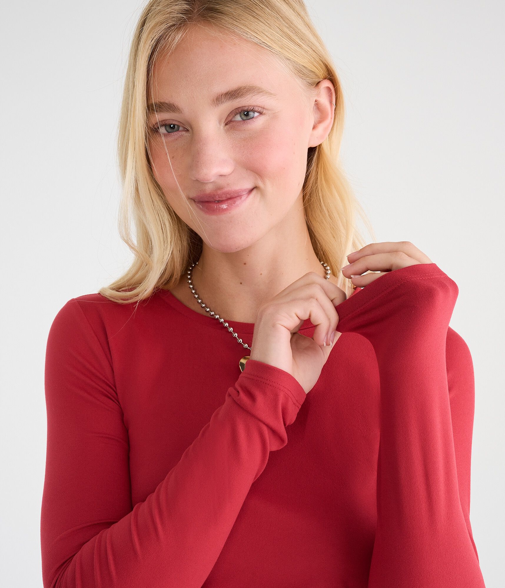 D&eacute;j&agrave; For Aero Long Sleeve Buttery Soft Crew Tee