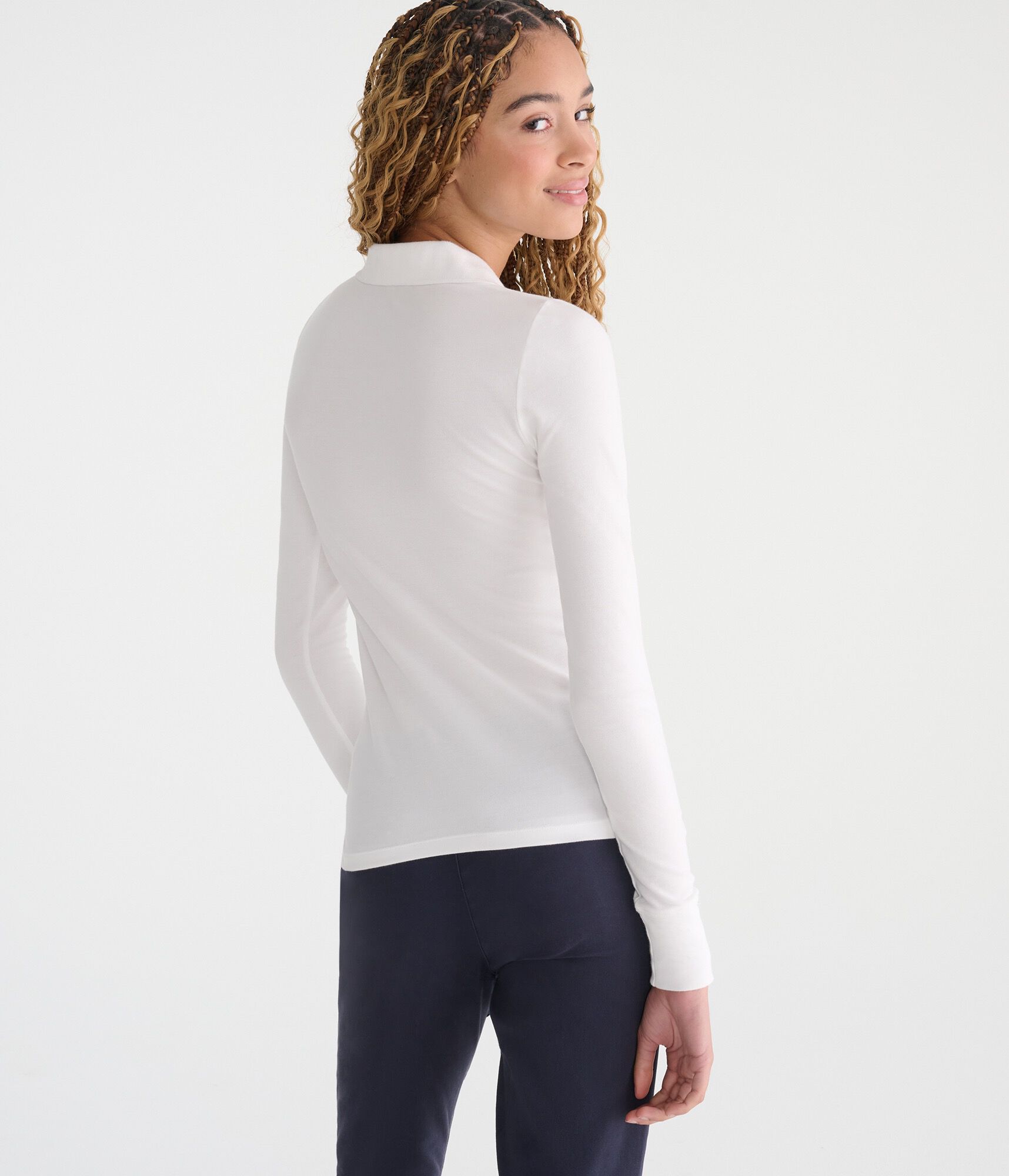 Long Sleeve Uniform Piqu&eacute; Polo