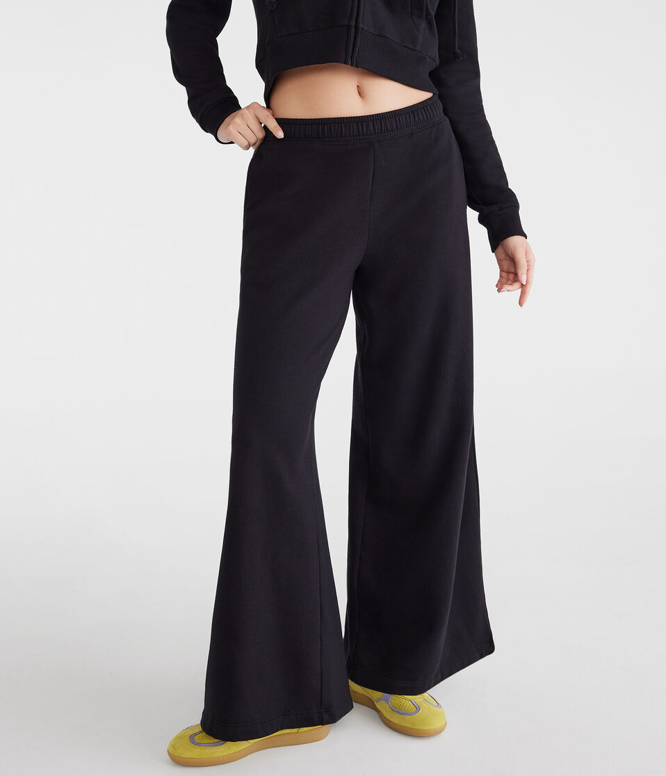 Mid-Rise Super Wide Leg Sweatpants