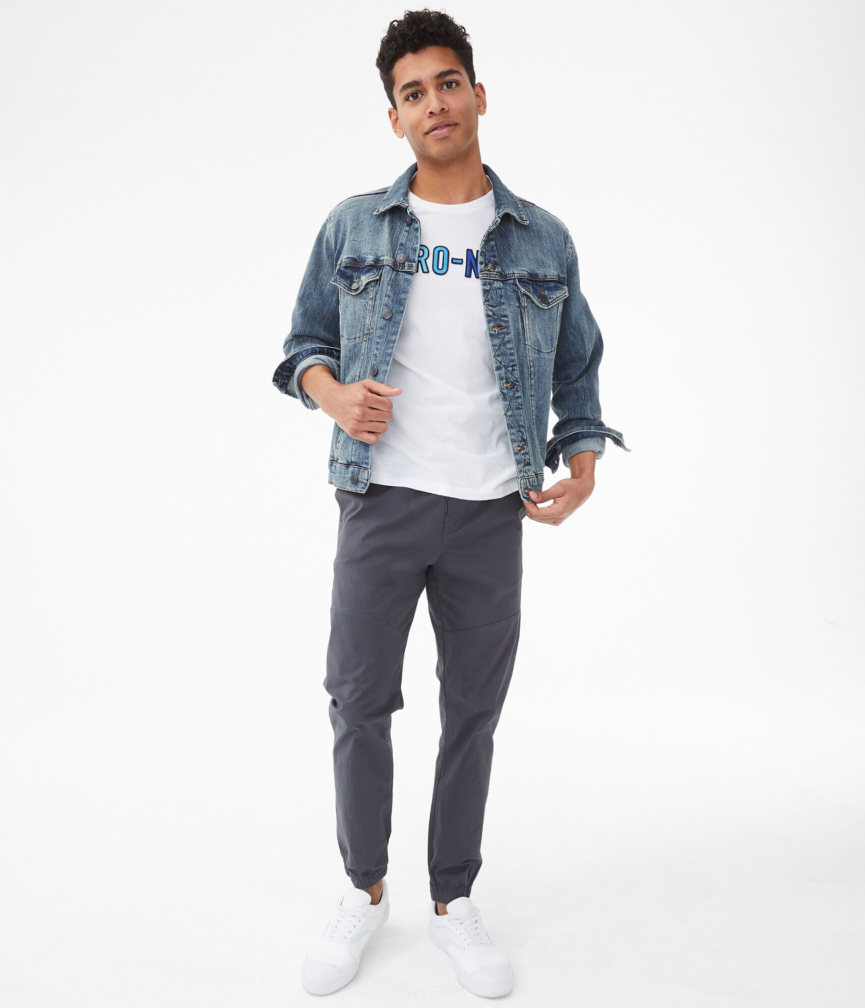 Ombr&eacute; Aero-NYC Appliqu&eacute; Graphic Tee