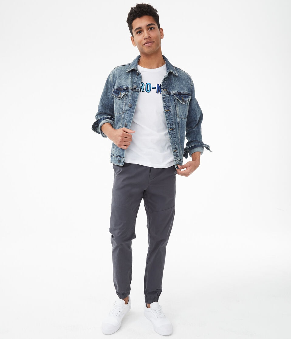 Ombré Aero-NYC Appliqué Graphic Tee