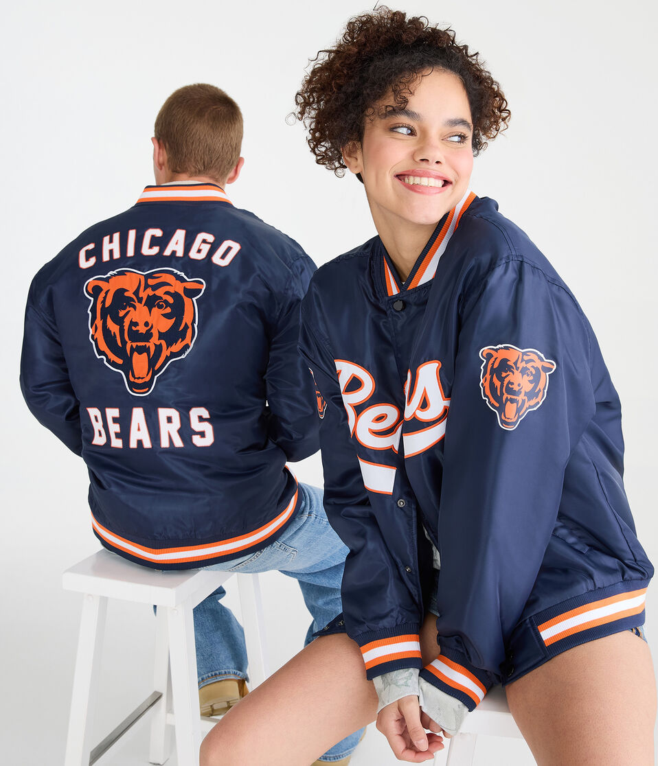 Chicago Bears Satin Bomber Jacket
