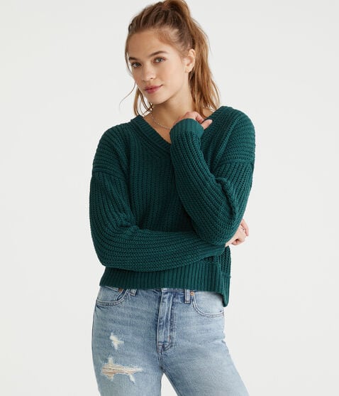 Chenille V-Neck Sweater Chenille V-Neck Sweater
