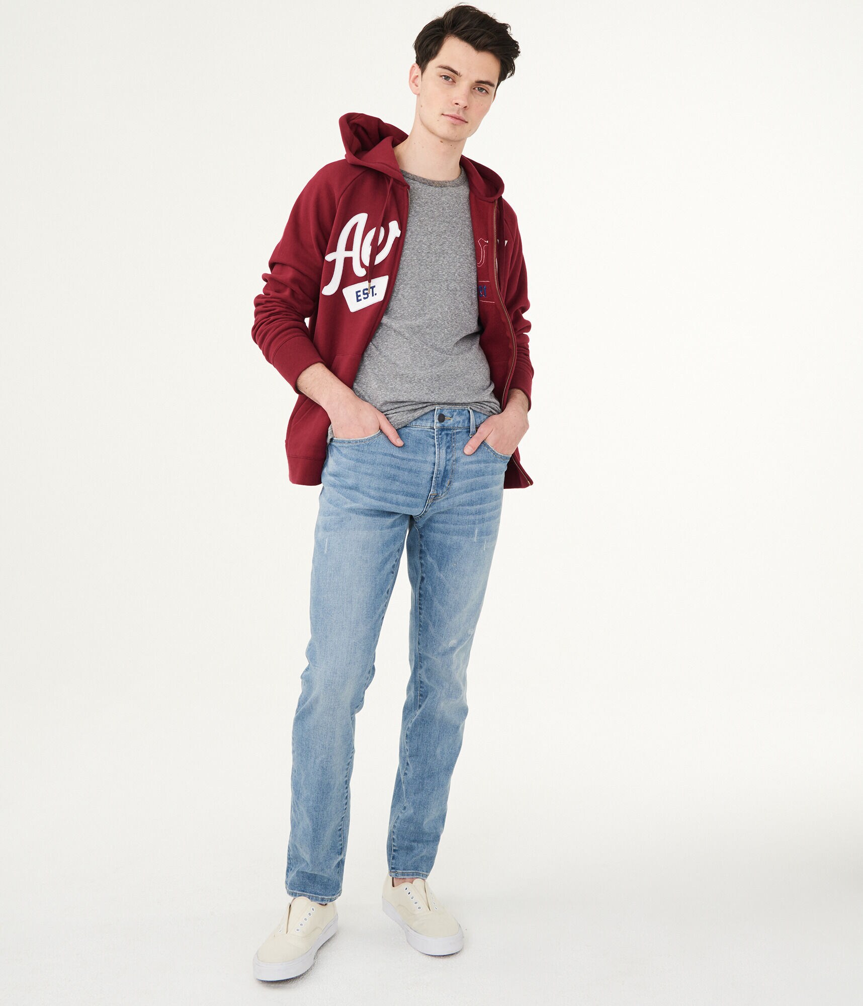 Skinny Flex Effects Light Wash Jean