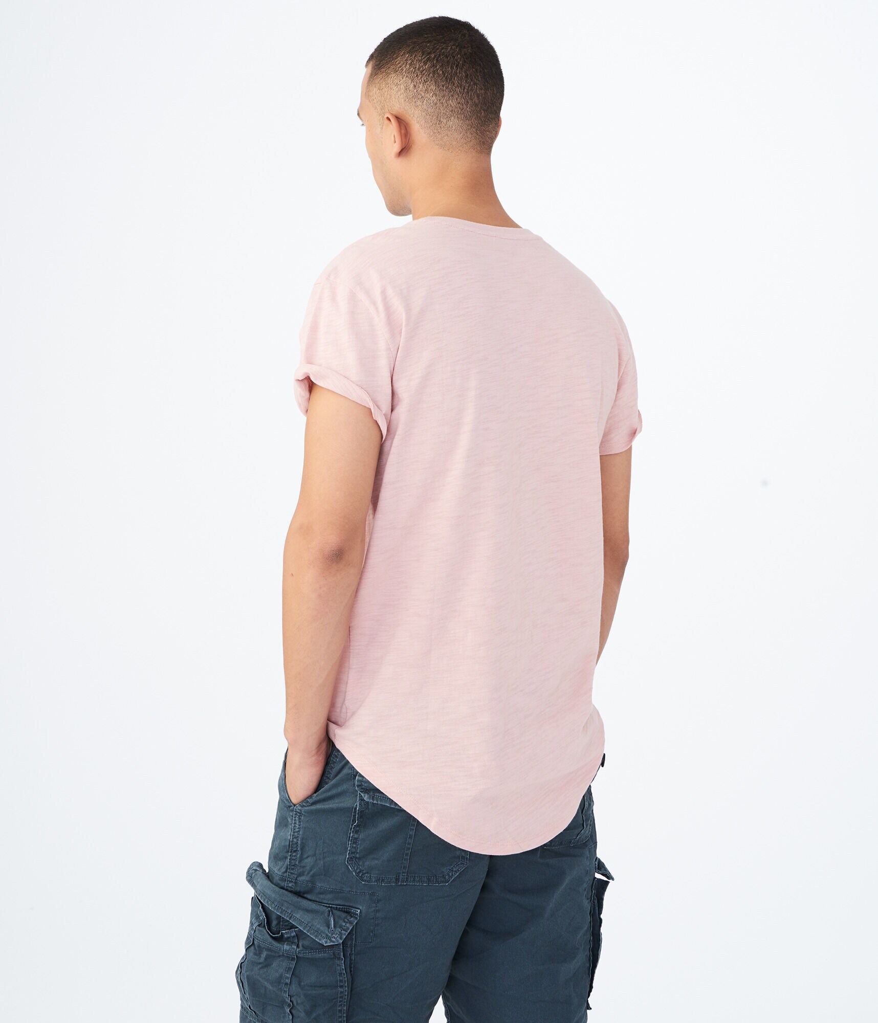 Solid Longline Pocket Tee