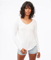 Long Sleeve Seriously Soft V-Neck Tee