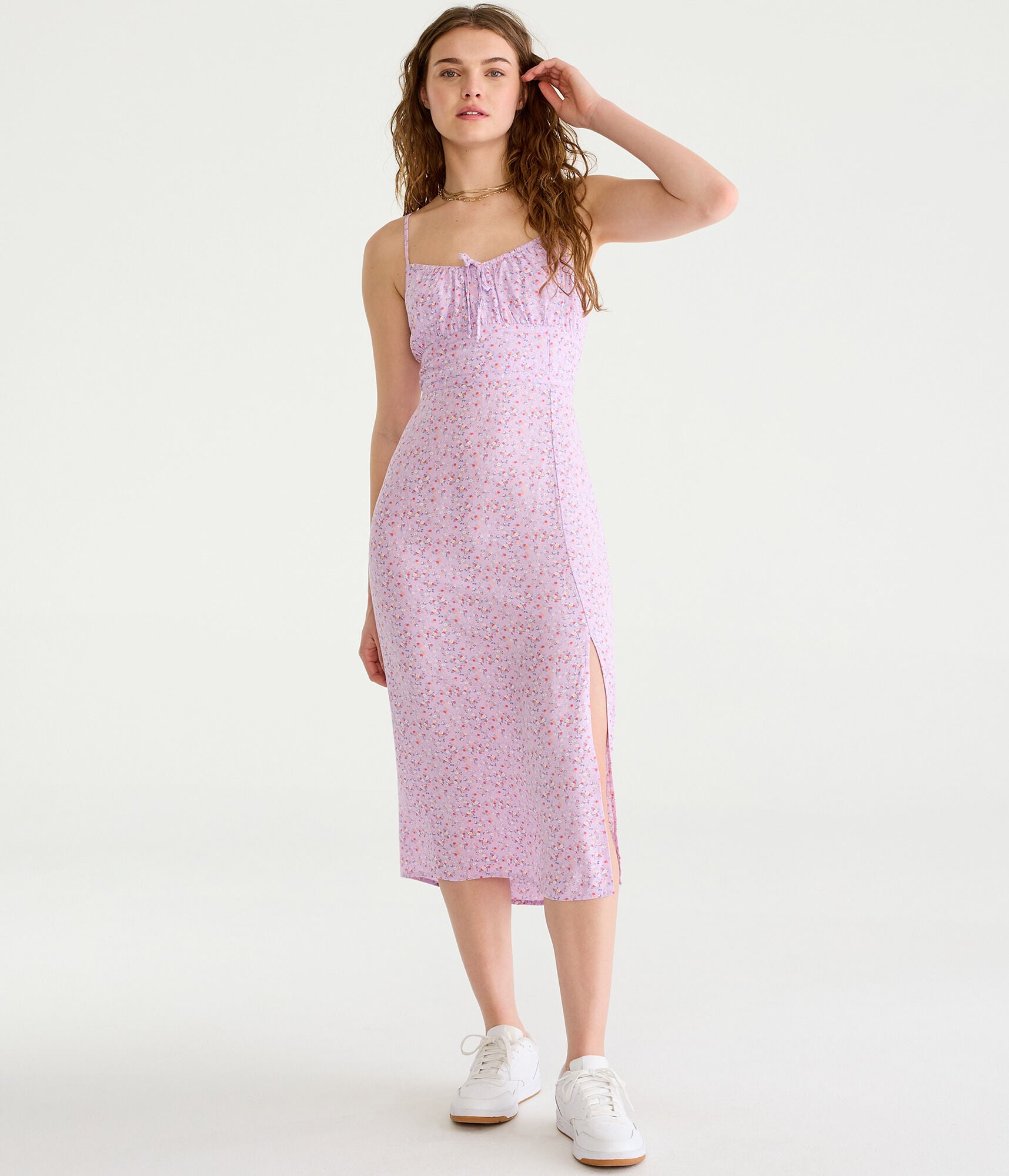modern renewal eco tie bustier midi dress Pacsun Modern Renewal Eco Tie Buster Midi Dress shop on Pinterest