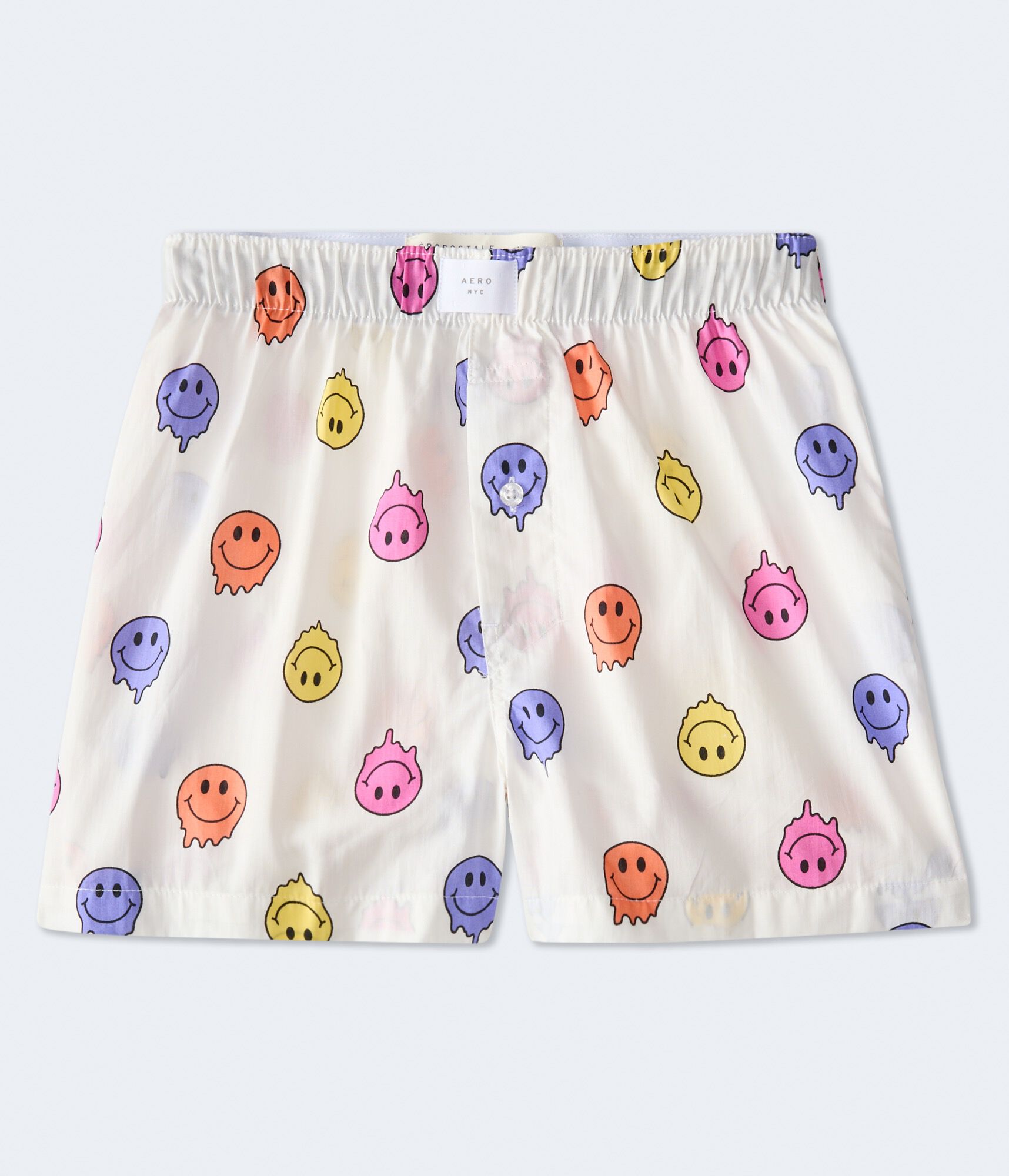 Melted Smiley Face 4" Woven Boxers