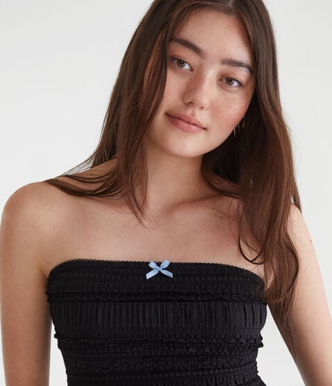 Textured Lace Tube Top Textured Lace Tube Top