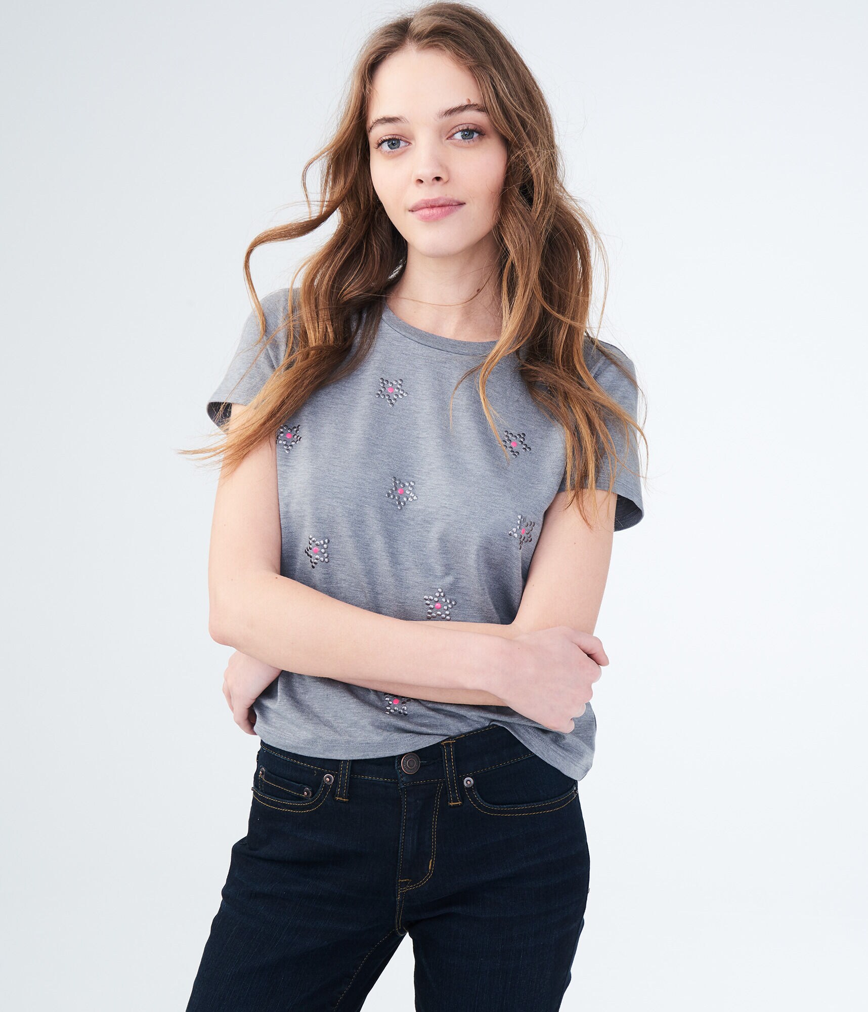 Seriously Soft Embellished Star Girl Tee