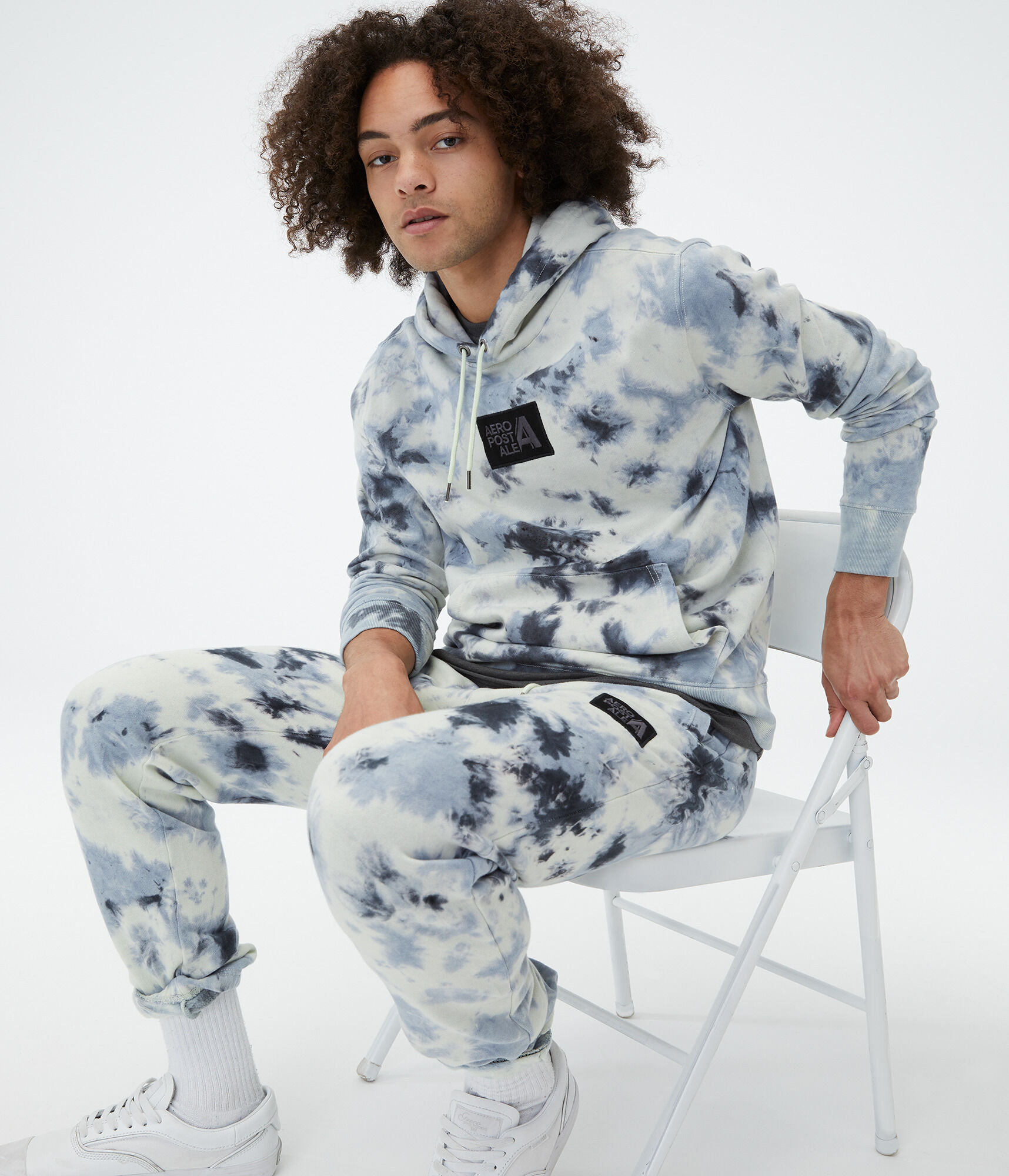 Tie-Dye Box Logo Pullover Hoodie