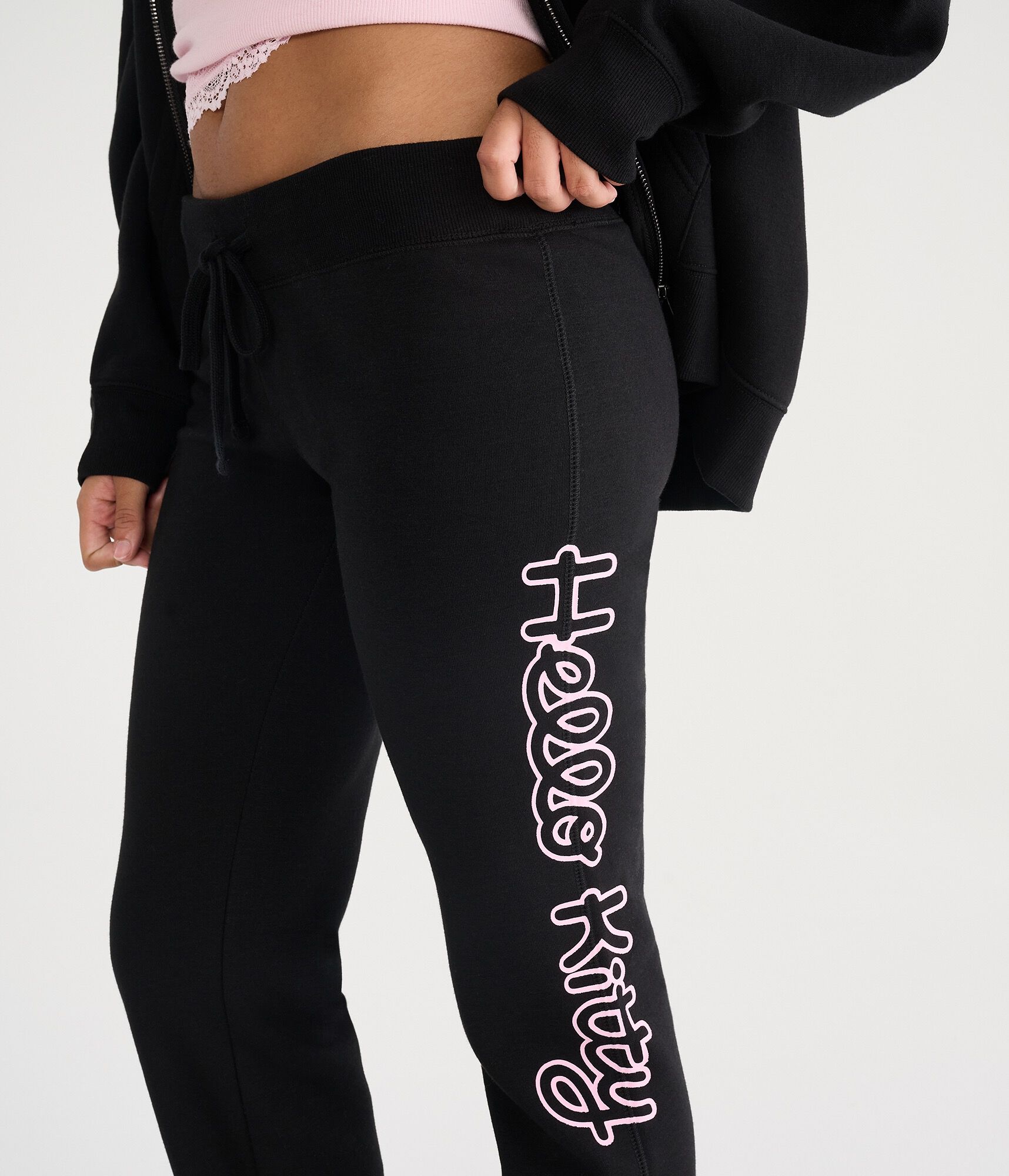 Hello Kitty Rhinestone Fit &amp; Flare Sweatpants