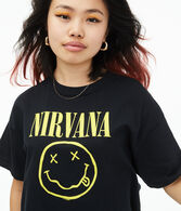 Nirvana Cropped Graphic Tee