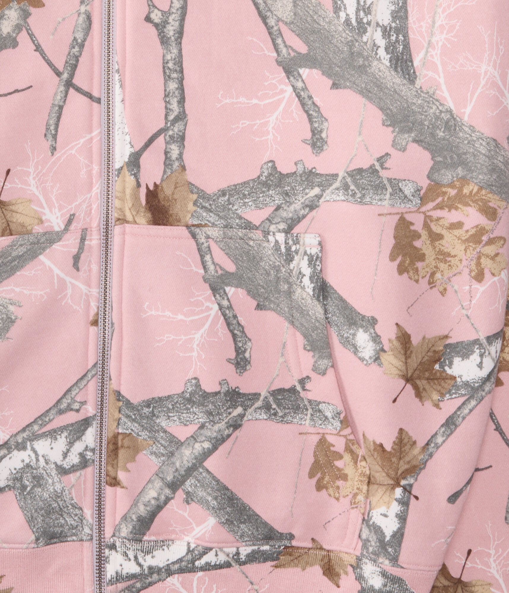 Cloud Soft Forest Camo Boxy Full-Zip Hoodie