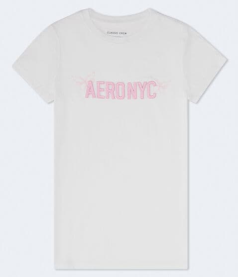 Aero NYC Butterfly Appliqué Graphic Tee Aero NYC Butterfly Appliqué Graphic Tee