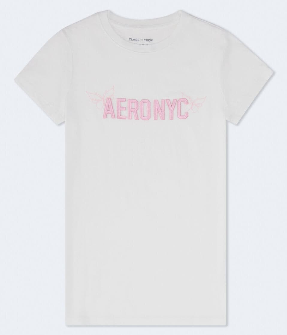 Aero NYC Butterfly Appliqué Graphic Tee