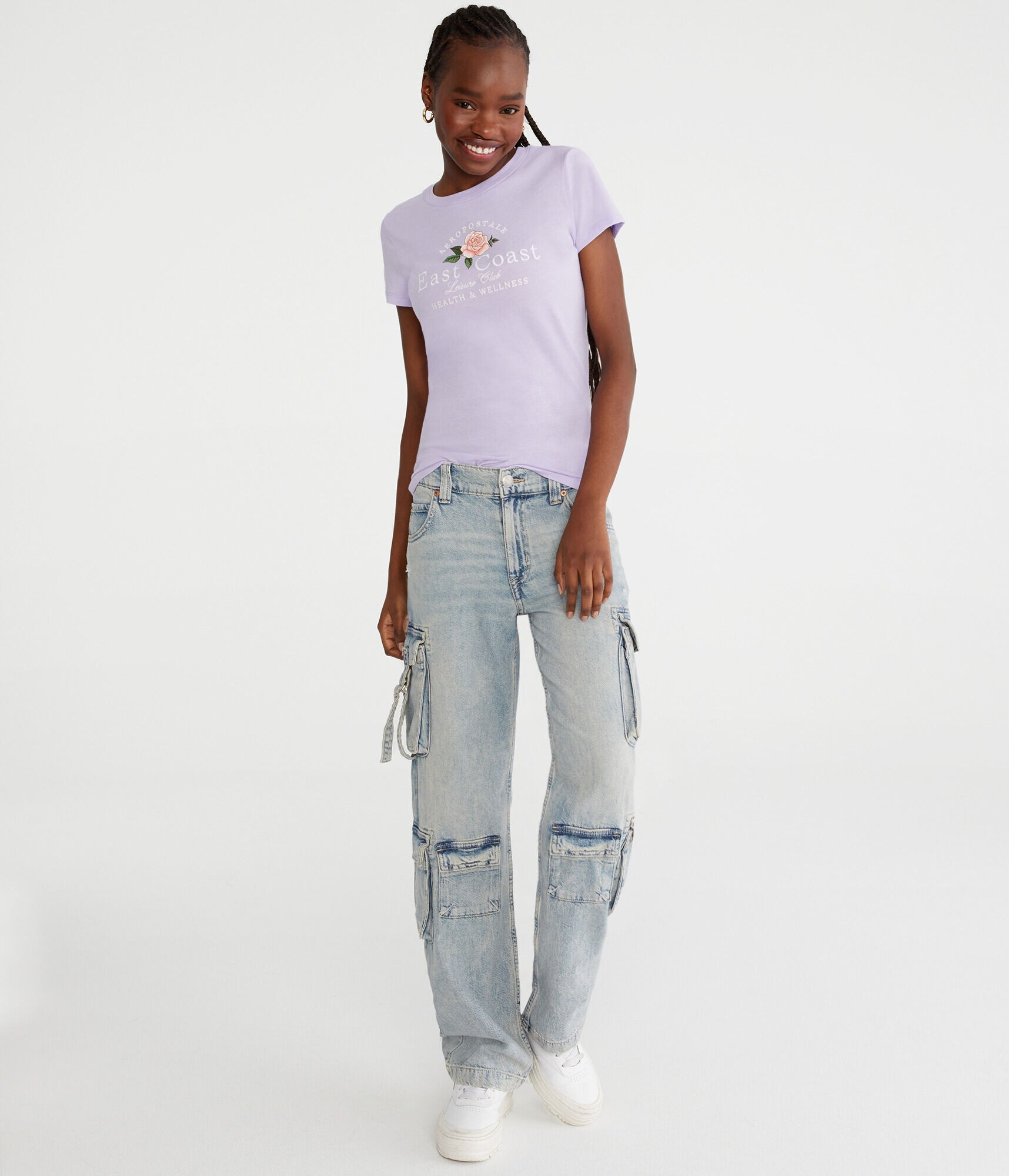 Aeropostale East Coast Floral Graphic Tee