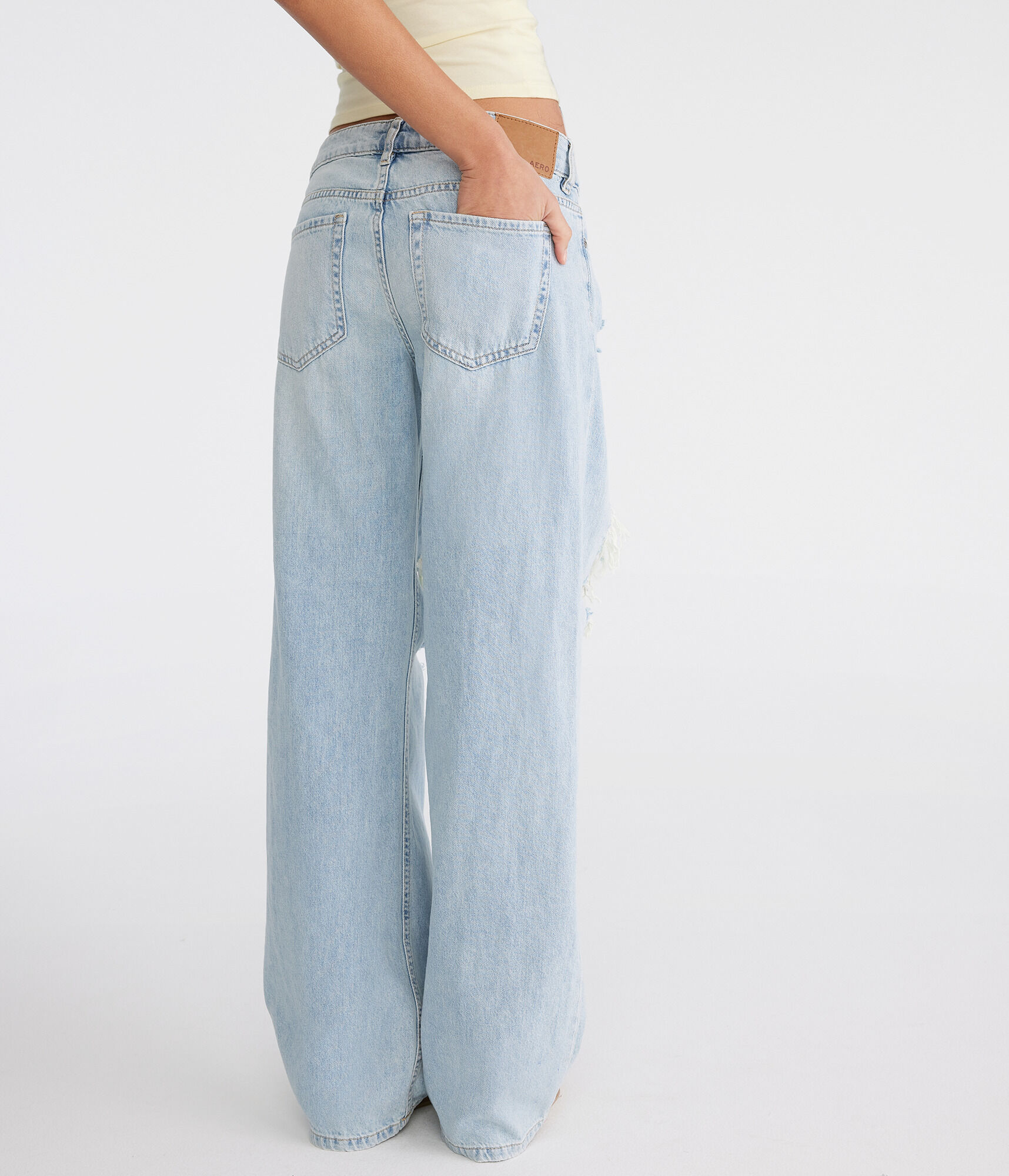 Low-Rise Baggy Wide Leg Lightweight Luxe Jean