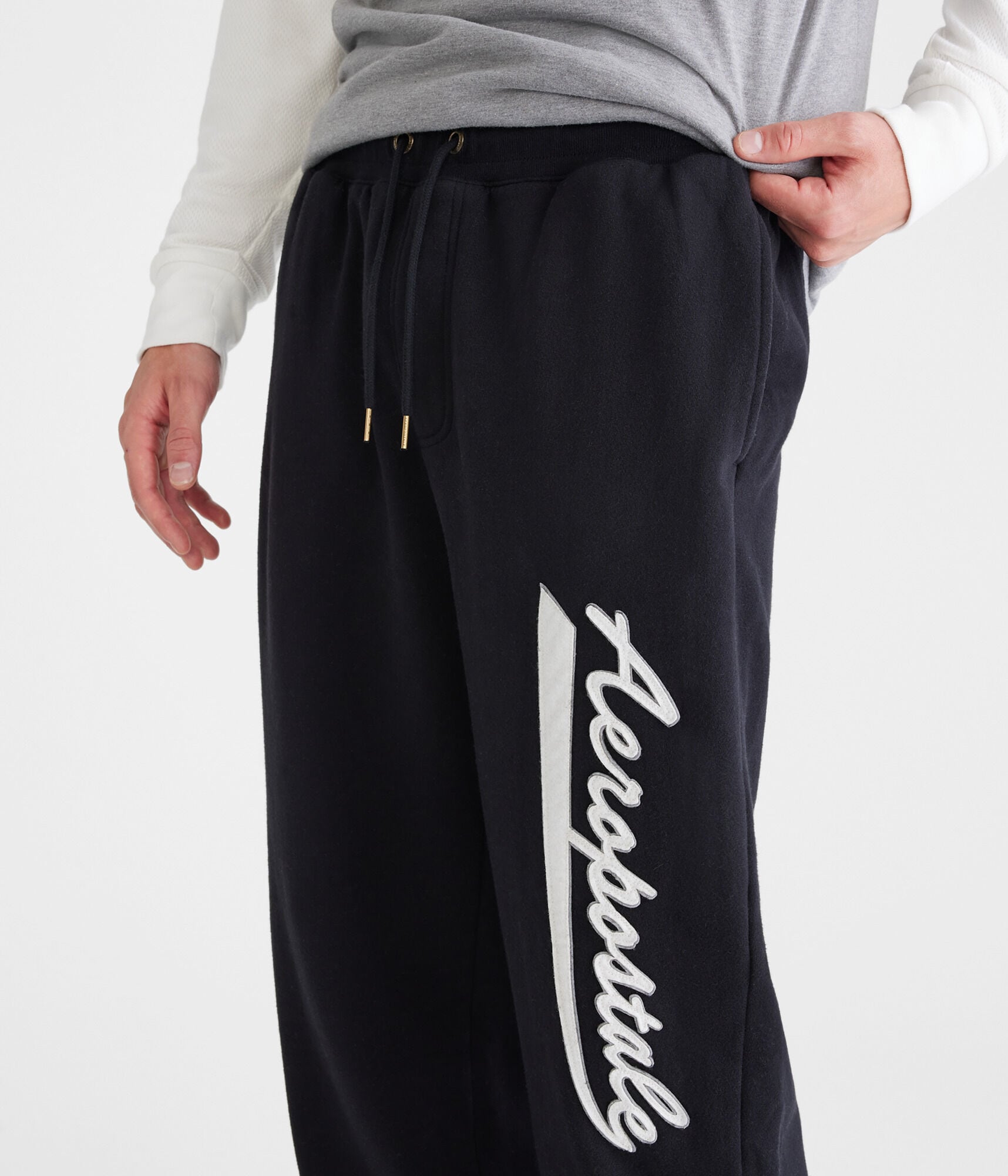 Aeropostale Script Logo Jogger Sweatpants