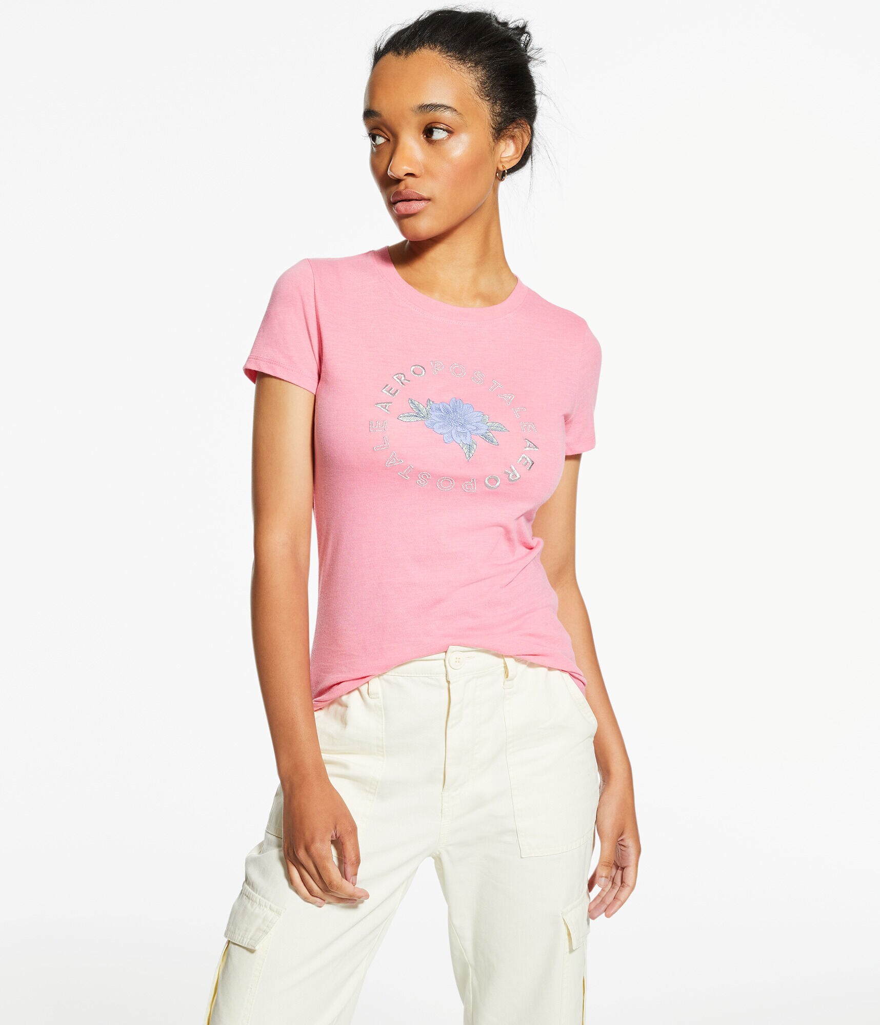 Aero Floral Circle Graphic Tee