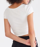 Wear 2 Ways Cropped Cutout Tee
