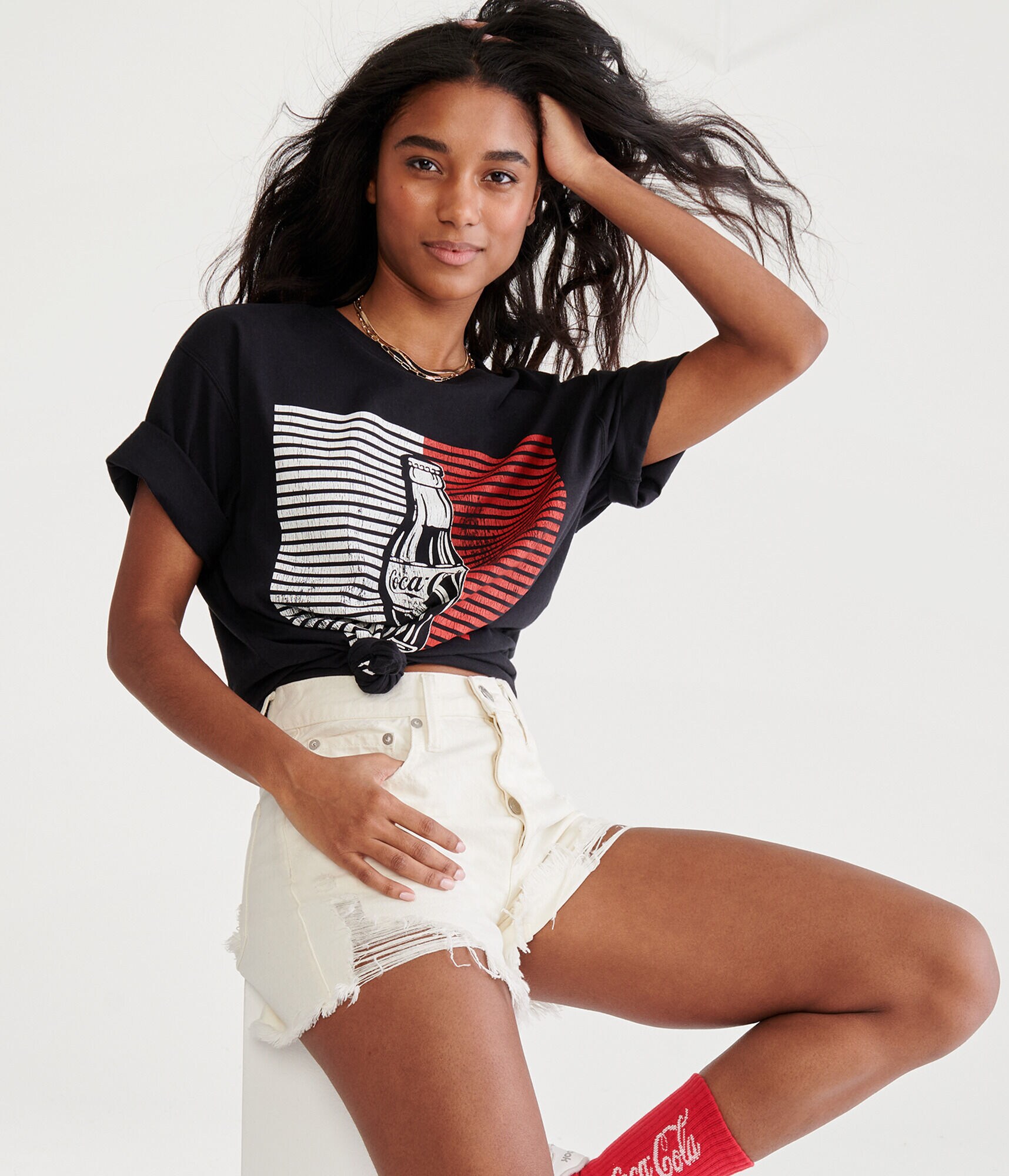 Coca-Cola&reg; by A&eacute;ropostale Vintage Bottle Graphic Tee