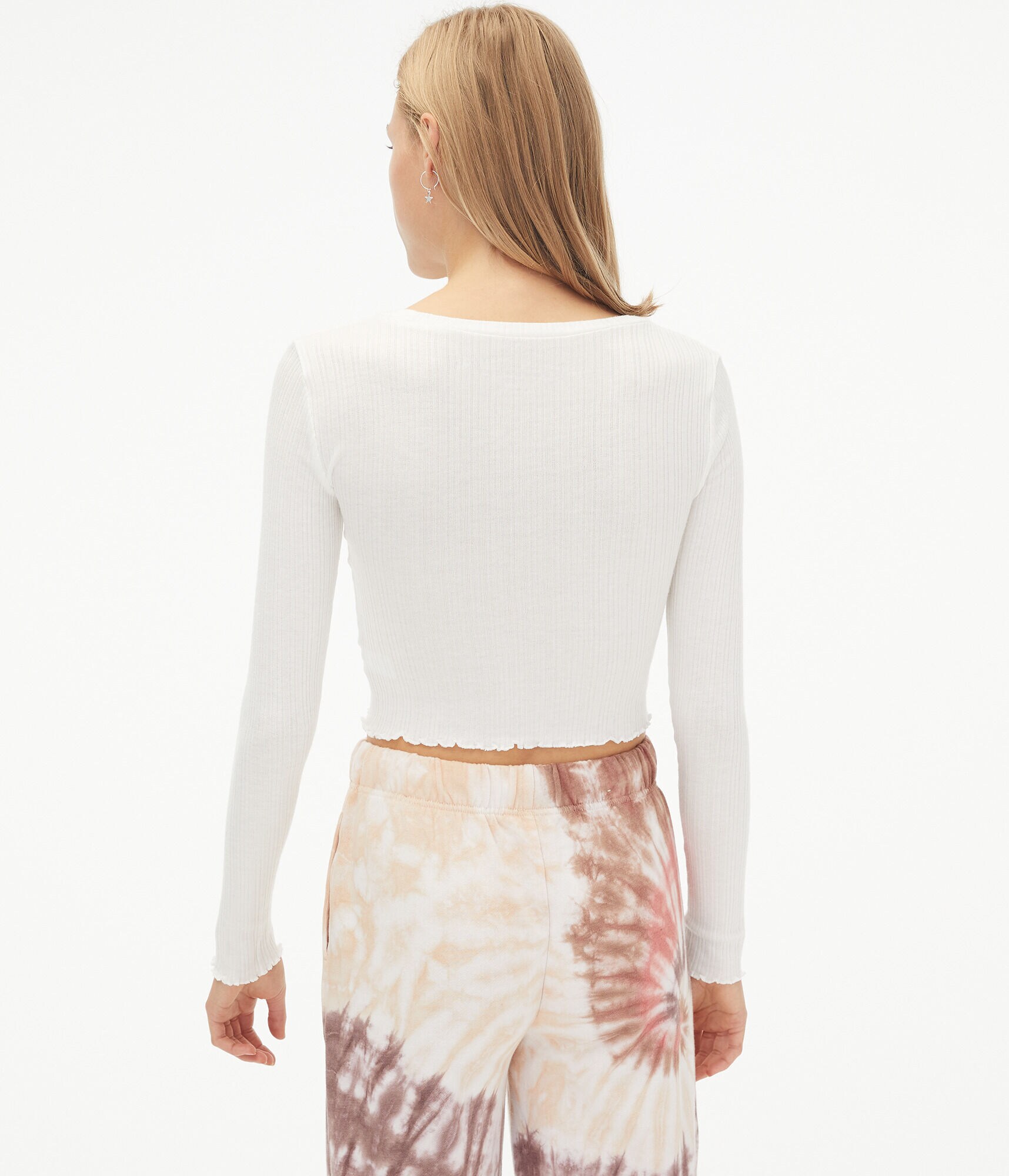 Long Sleeve Cozy Cropped Shrunken Tee