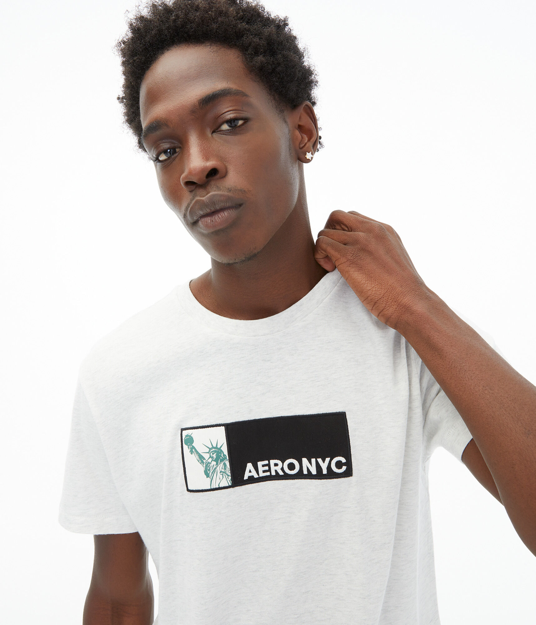 Aero NYC Liberty Appliqu&eacute; Graphic Tee