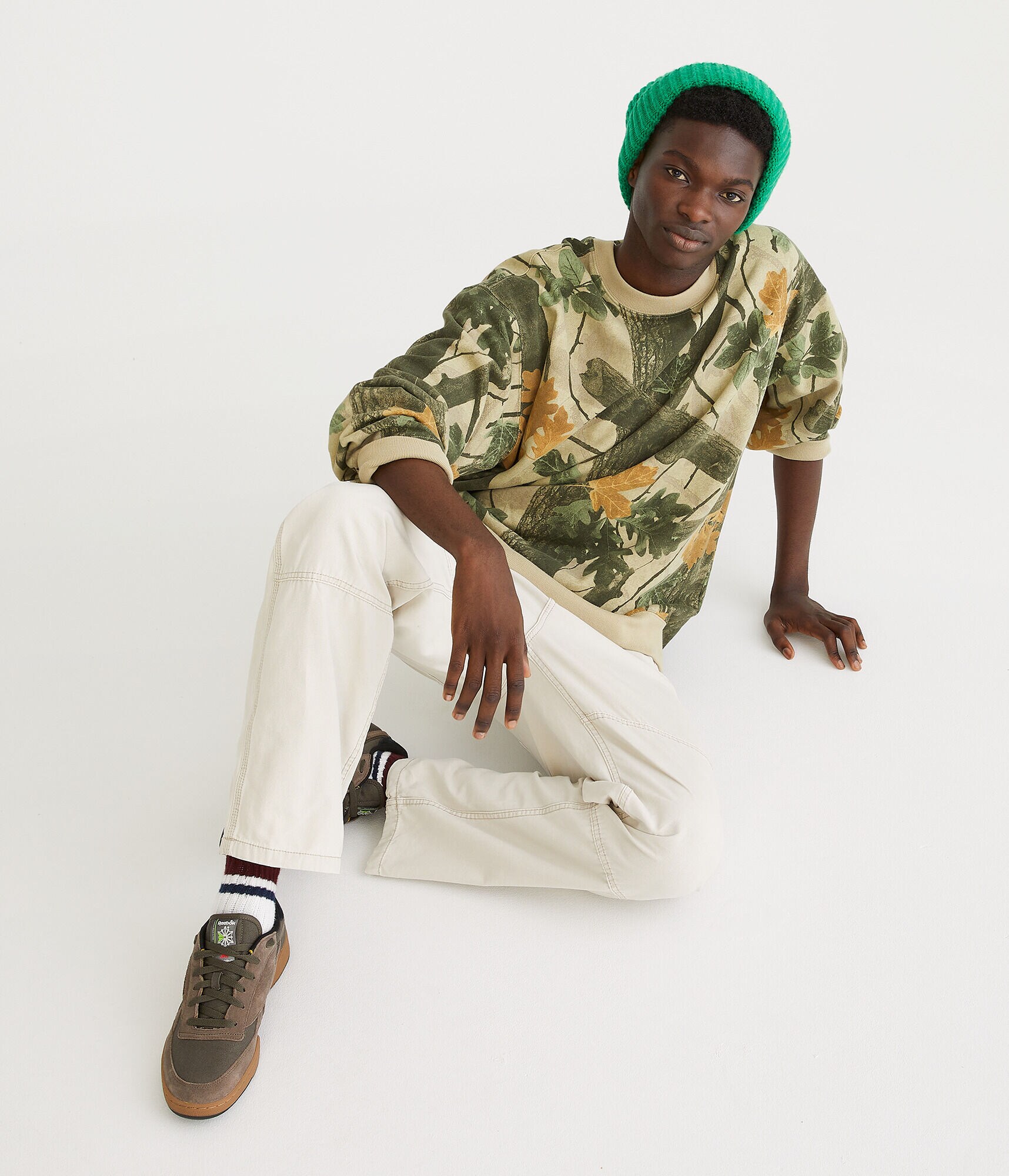 Forest Print Crew Sweatshirt