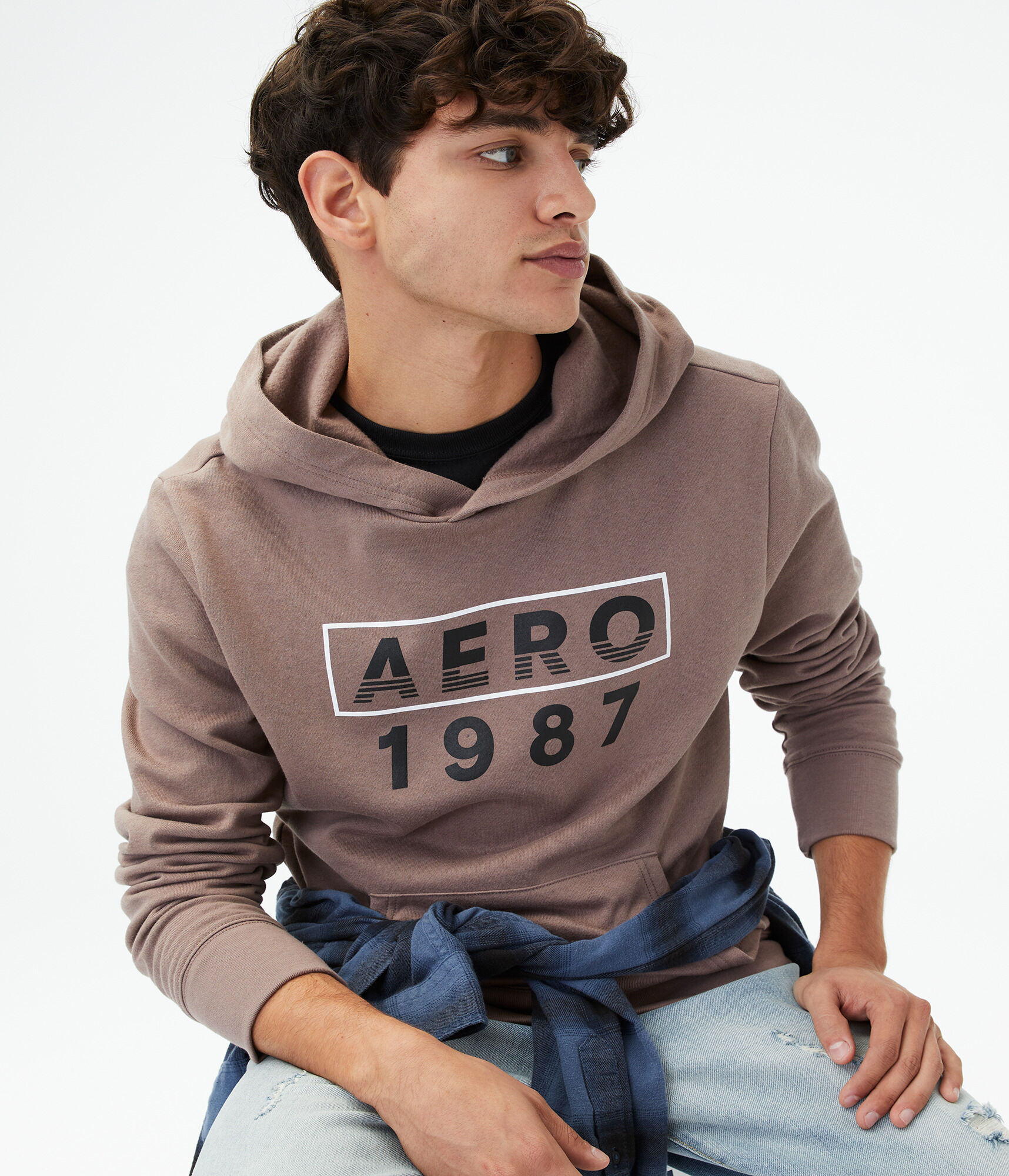 Aero 1987 Box Logo Pullover Hoodie