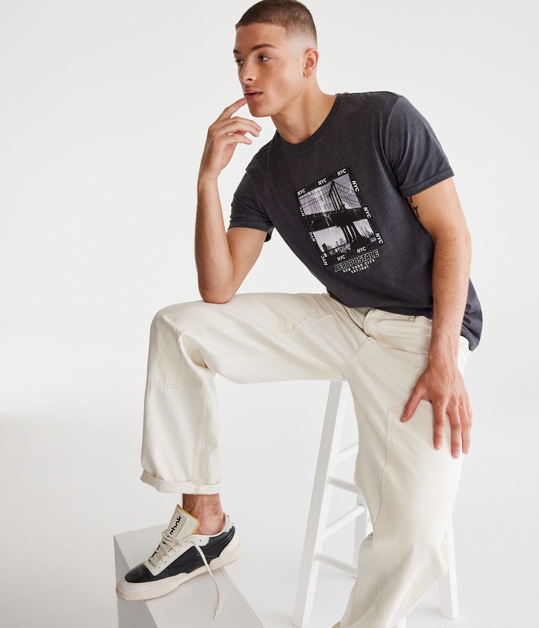Aeropostale NYC Bridge Graphic Tee