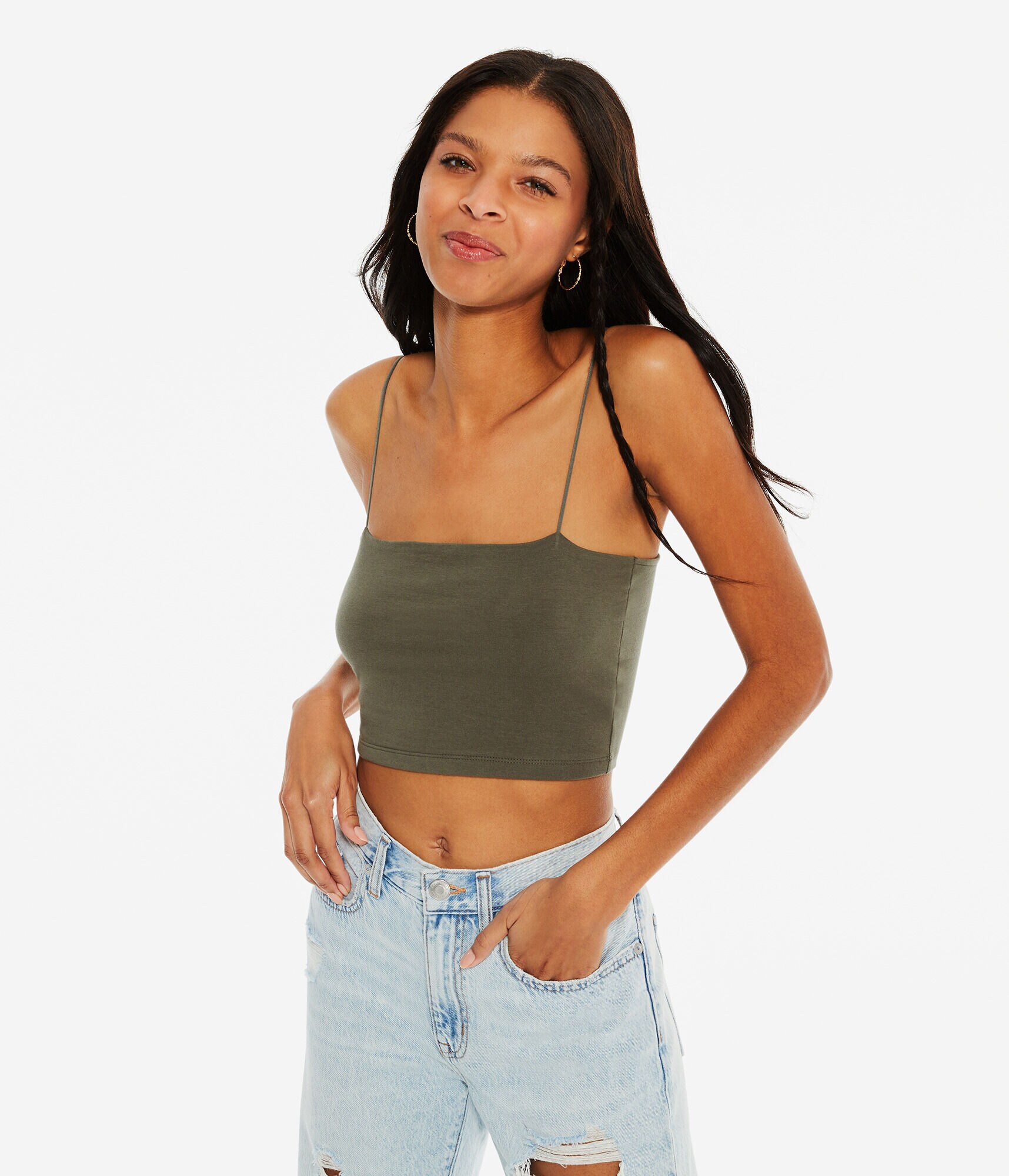 Seriously Soft Cropped Bungee Cami