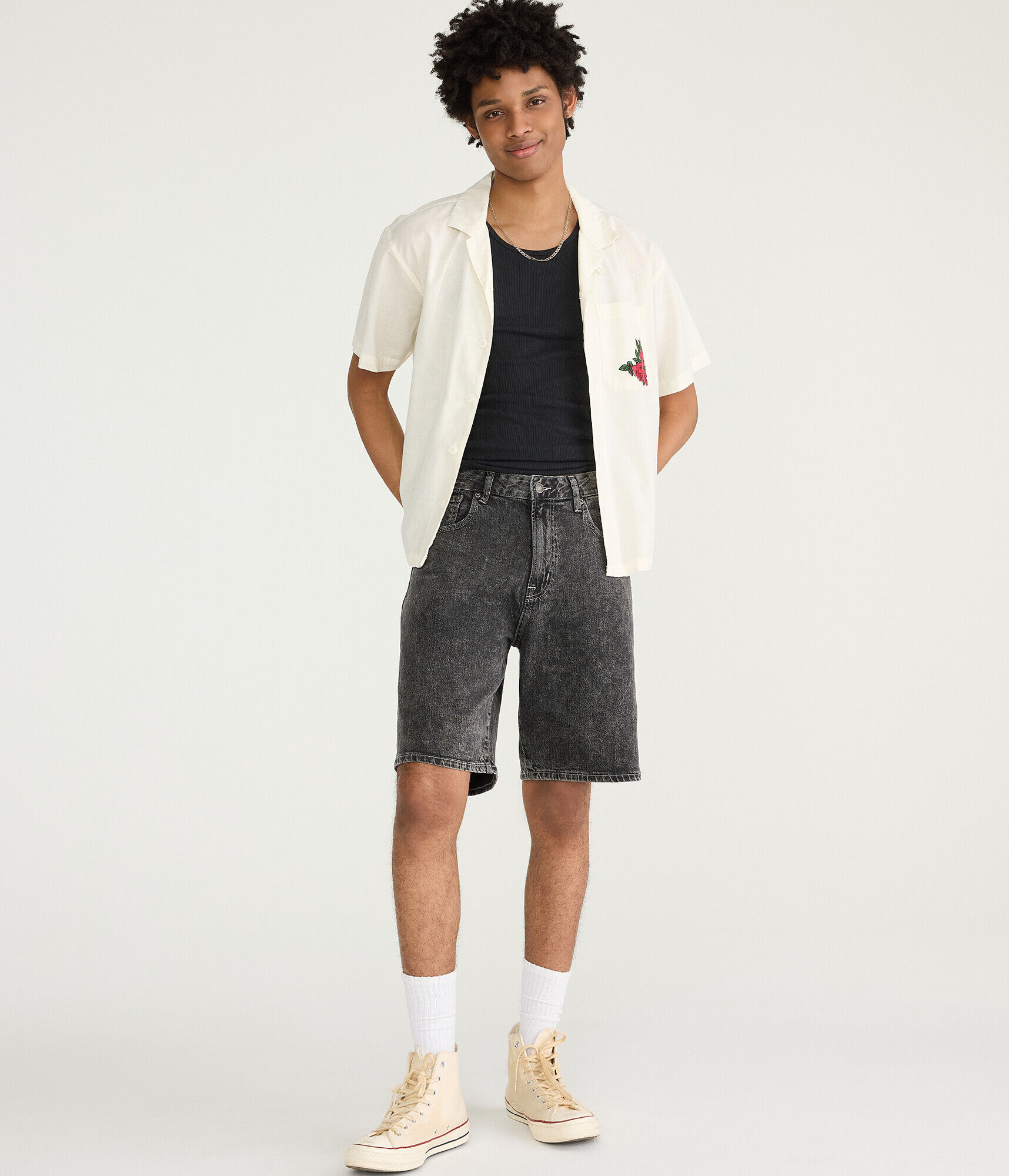 Baggy Denim Shorts 9"