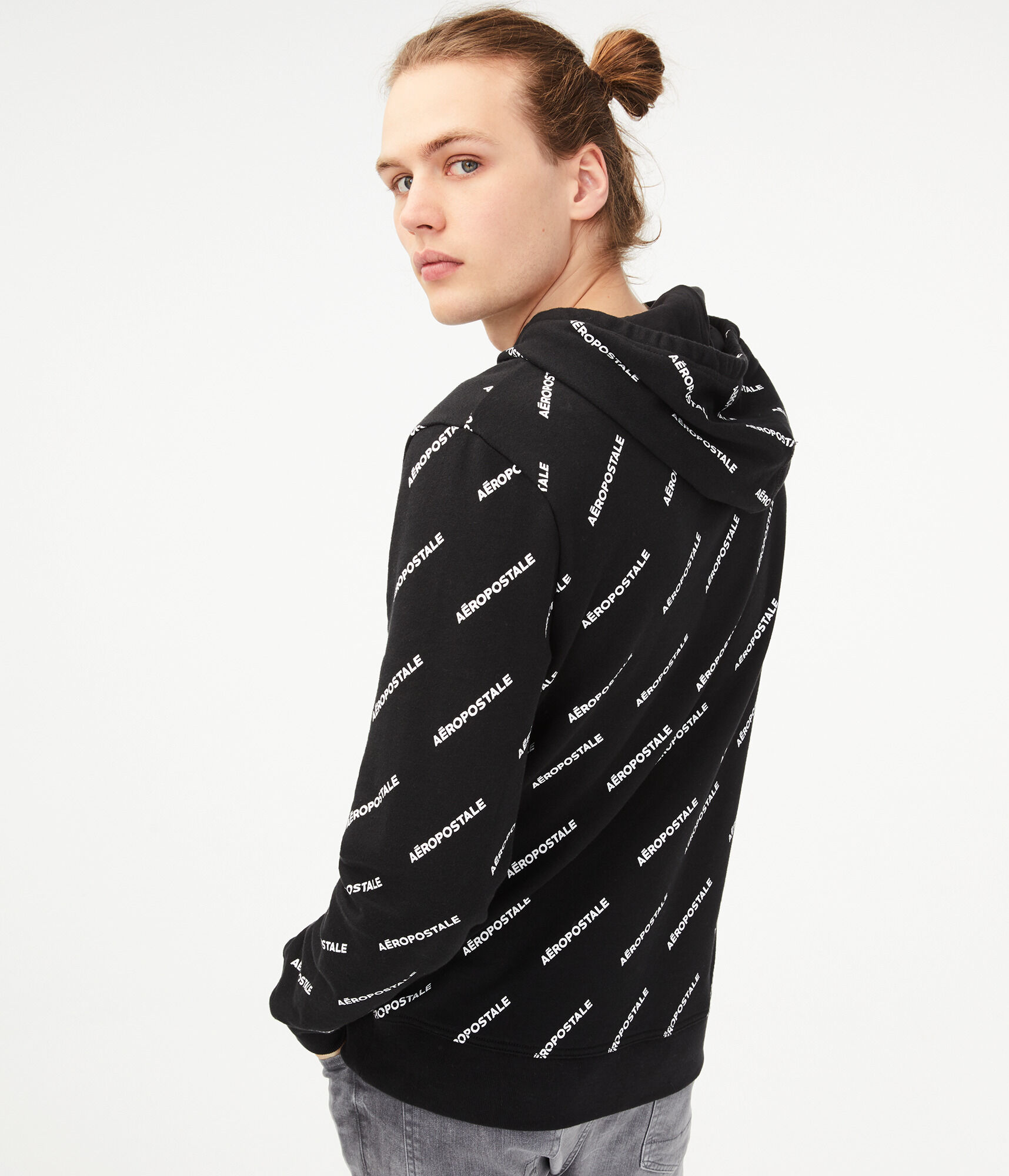 Repeating Logo Pullover Hoodie***