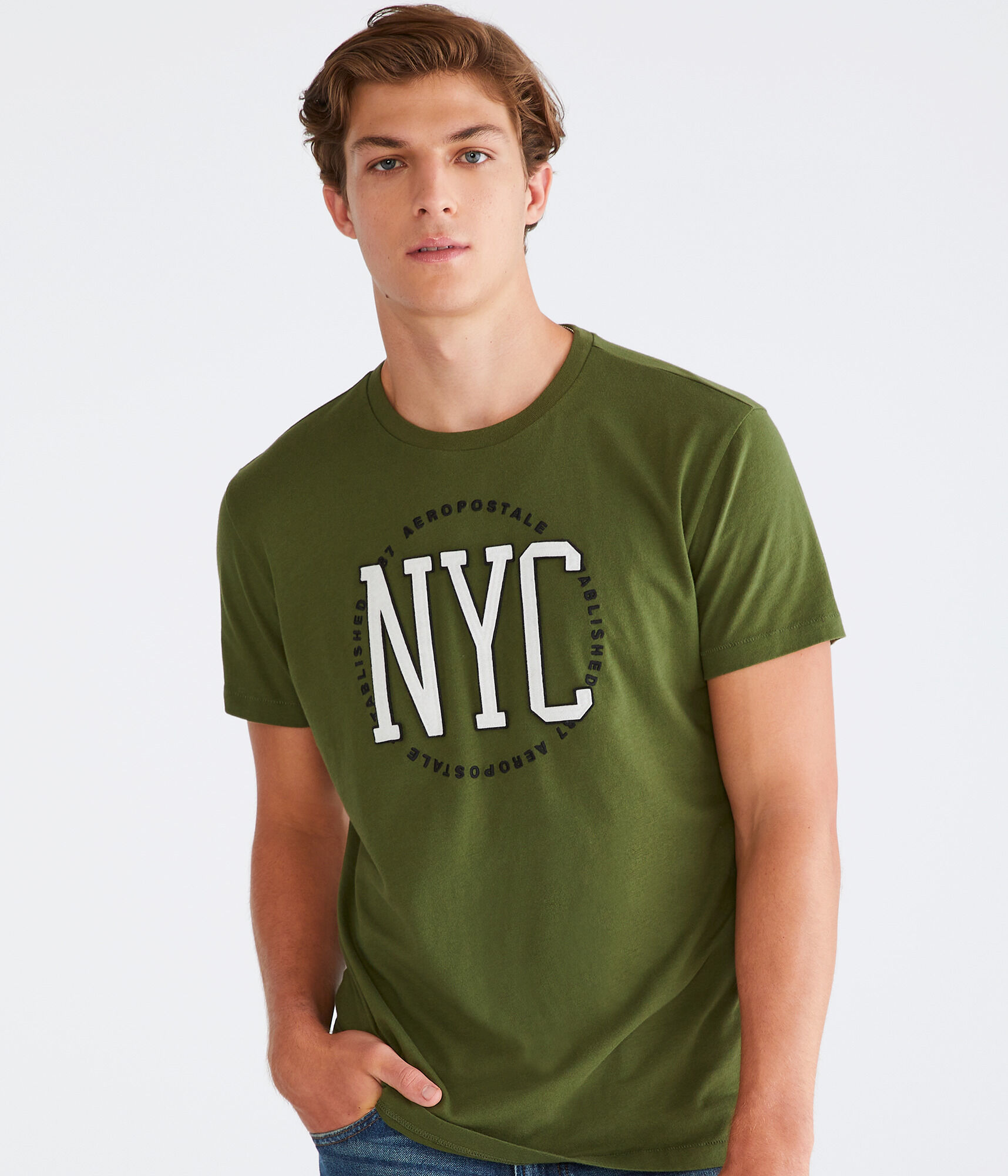 NYC Circle Appliqu&eacute; Graphic Tee