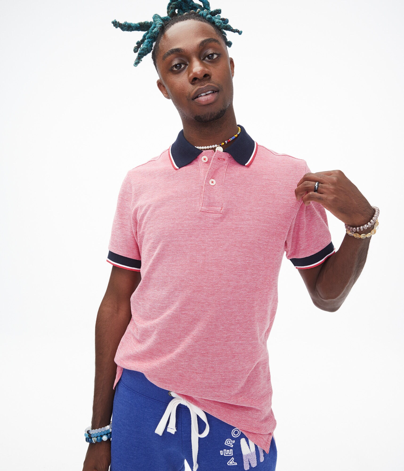 Contrast Tipped Piqu&eacute; Polo