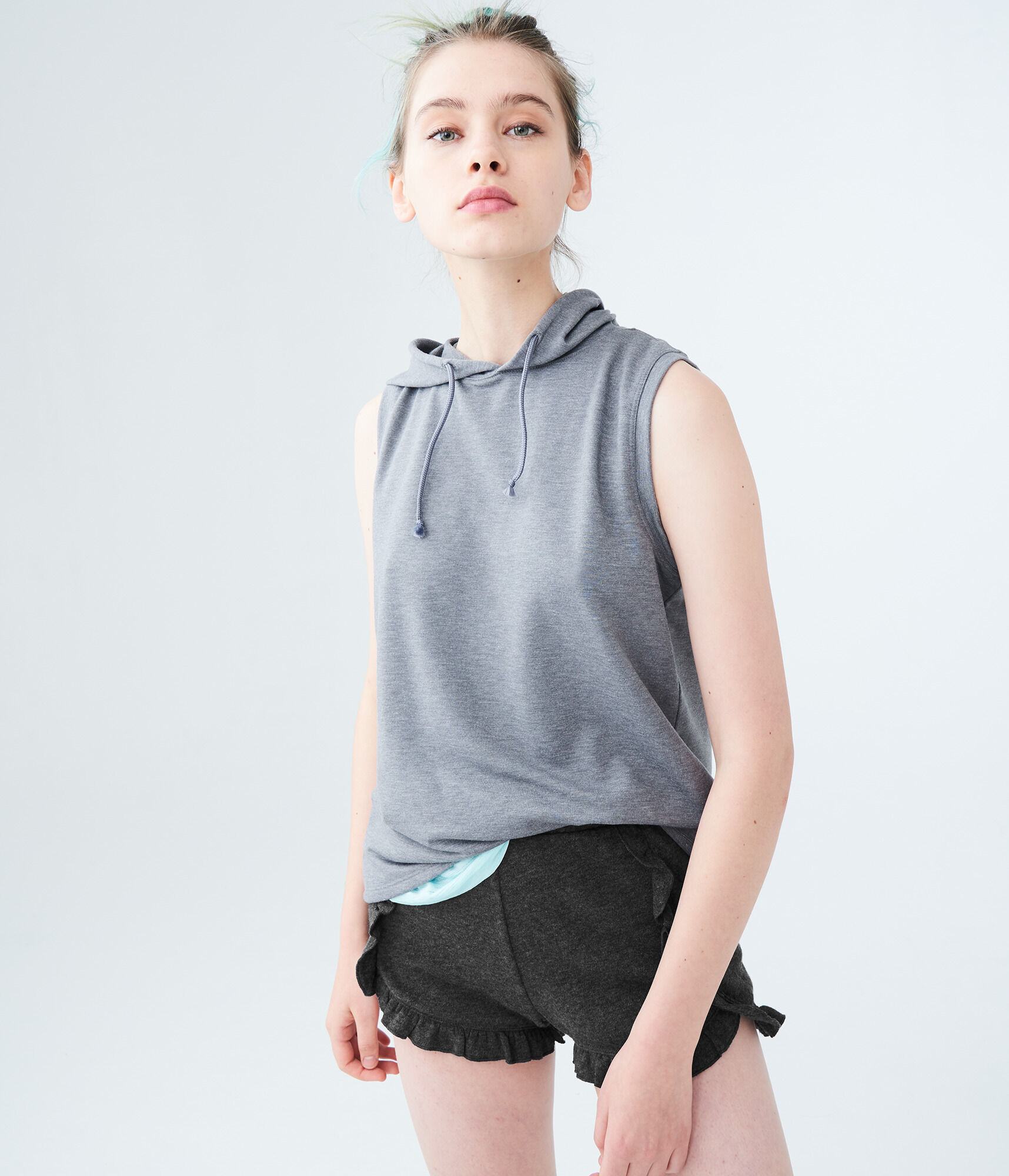 LLD Ruffled Fleece Shorts