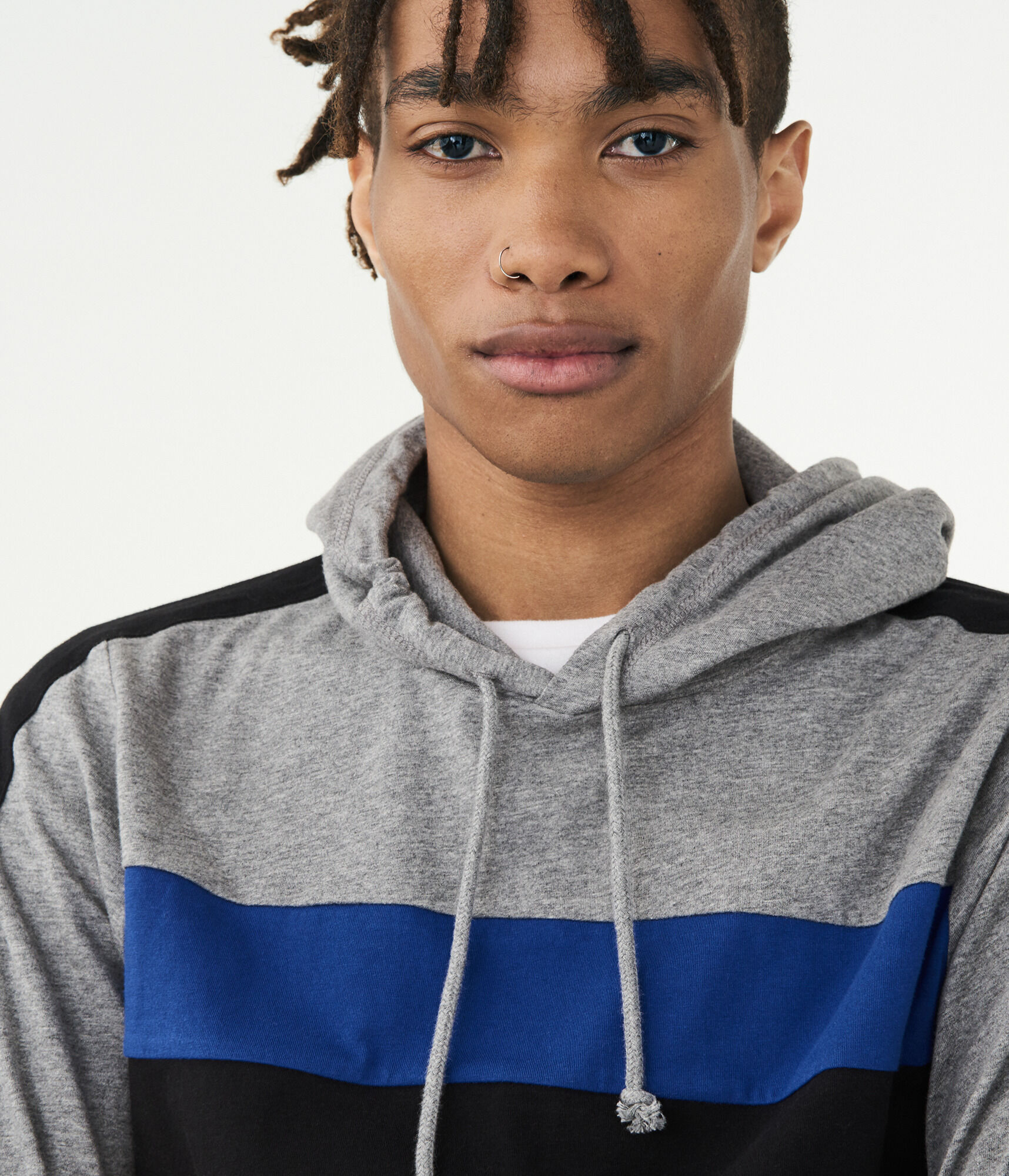 Colorbock Stripe Pullover Hoodie