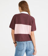 Rugby Stripe Patch Piqué Polo