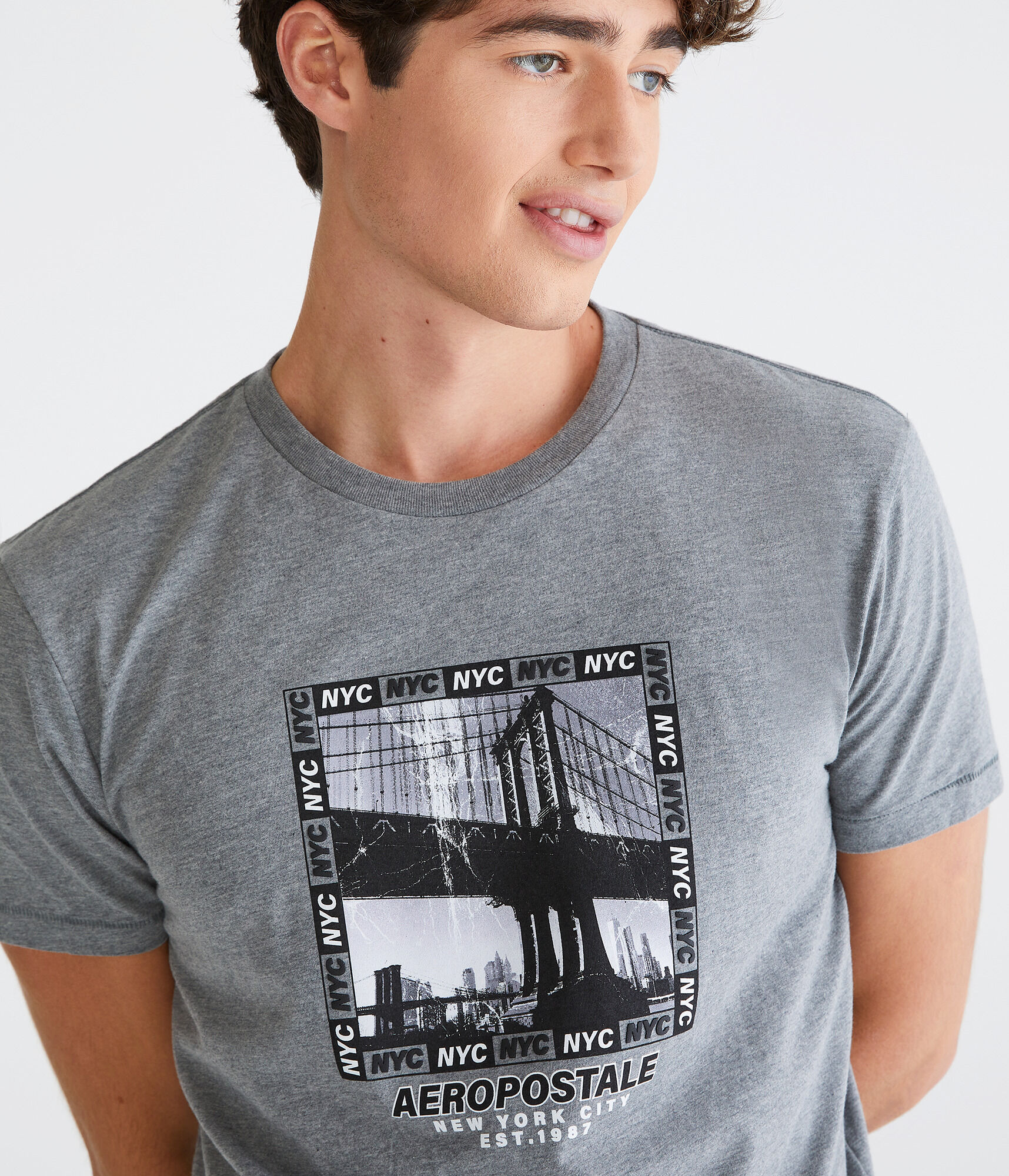 Aeropostale NYC Bridge Graphic Tee