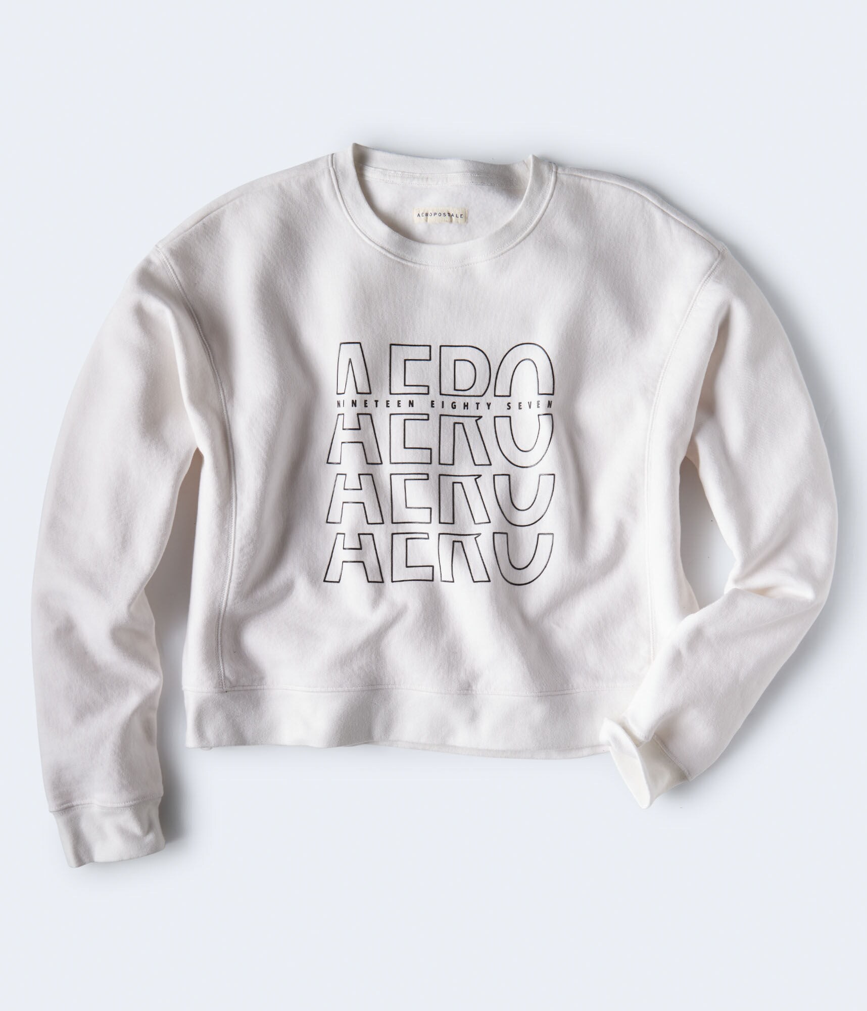 Stacked Logo Crew Sweatshirt***