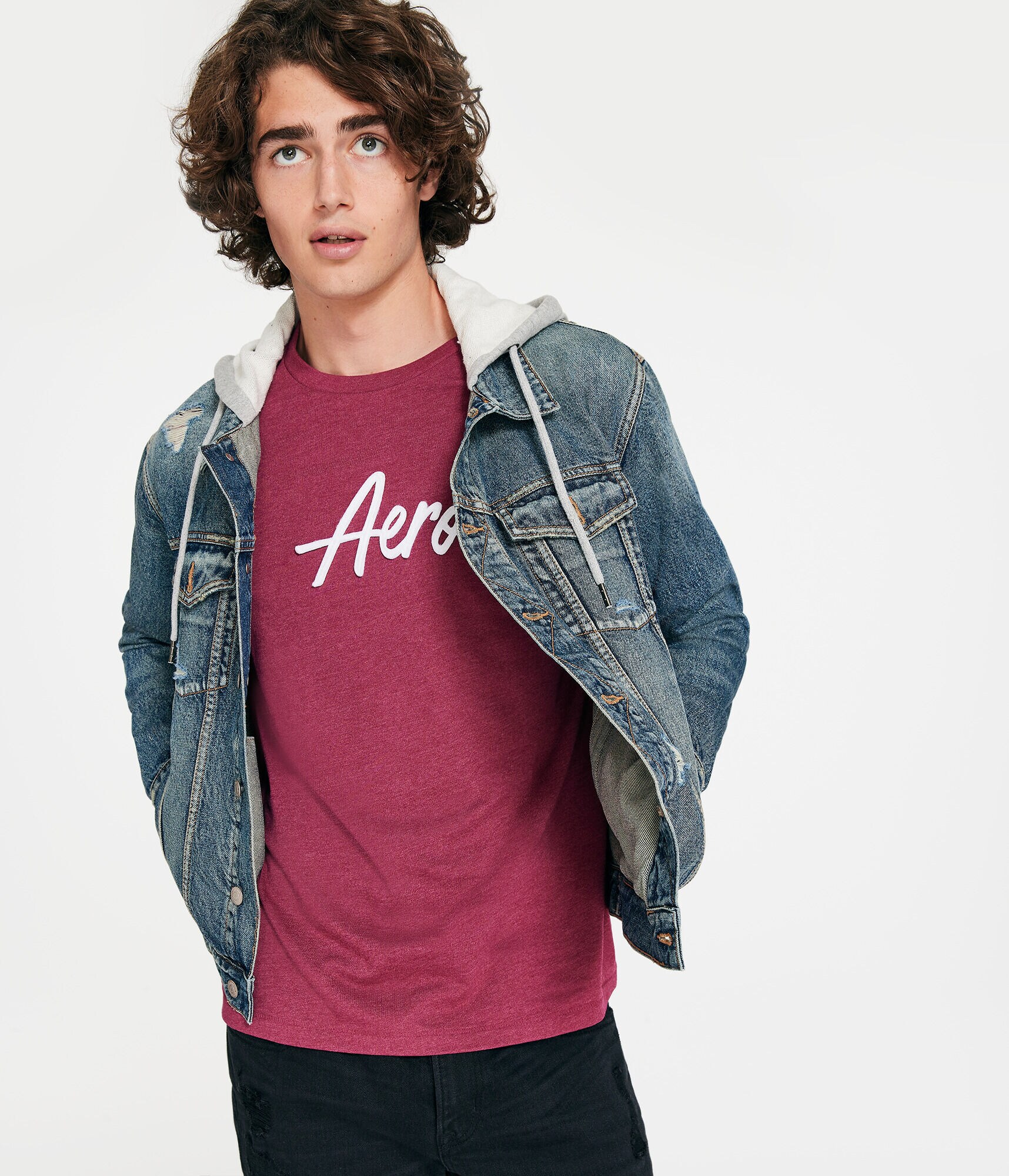 Aero Script Appliqu&eacute; Graphic Tee