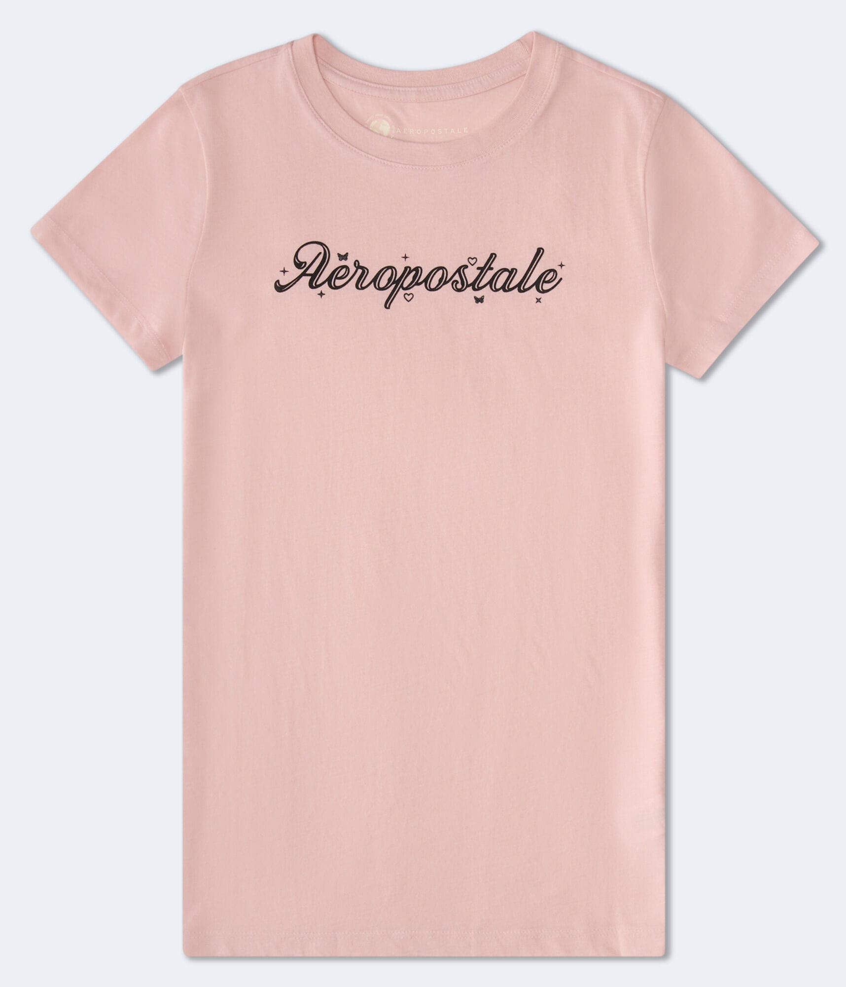 Aeropostale Script Glitter Graphic Tee