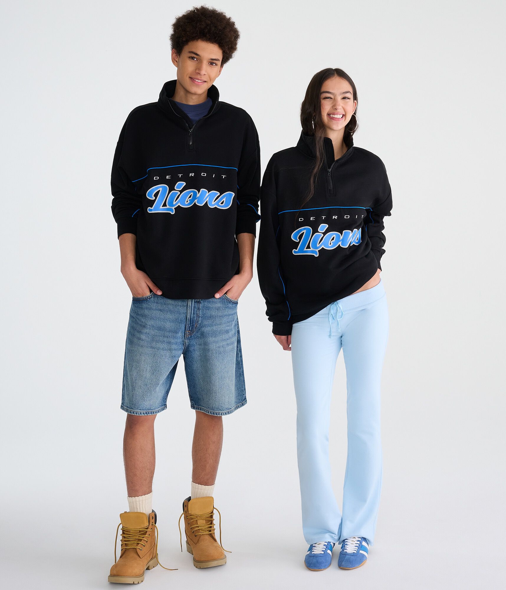Detroit Lions Quarter-Zip Sweatshirt